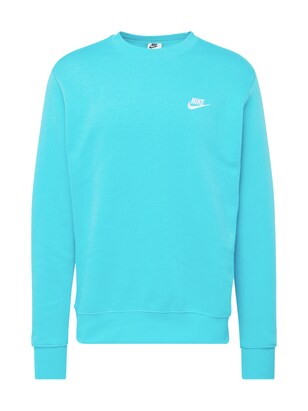 Nike Sportswear Sweatshirt ‘Club Fleece’ Turquoise / Wit