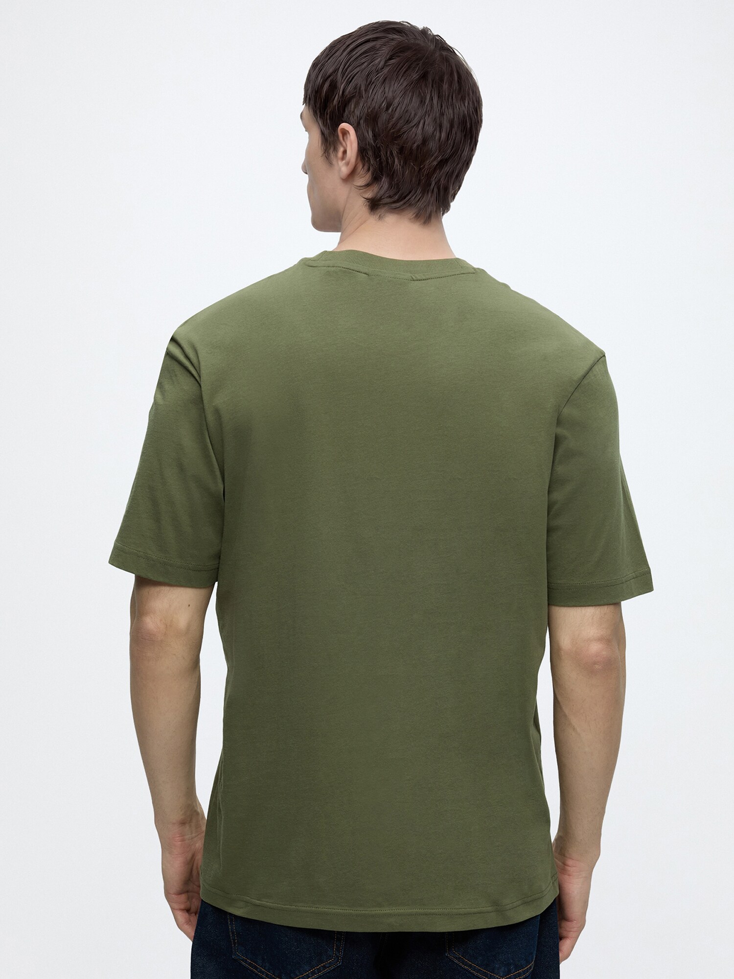 HUGO Tričko 'Nerpient'  olivová / čierna (obrázok 3)