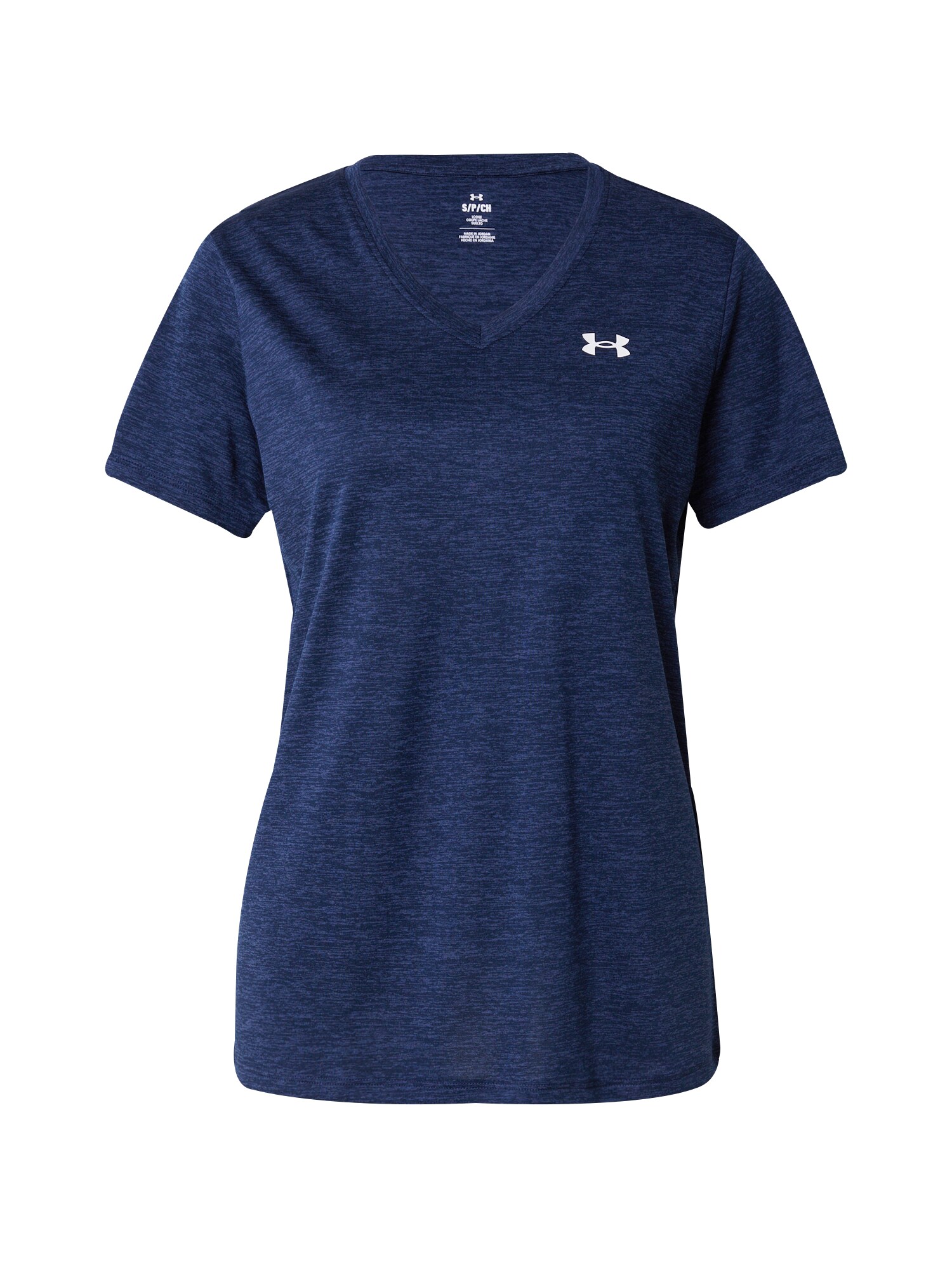 UNDER ARMOUR Funkčné tričko 'Twist'  modrá melírovaná / biela
