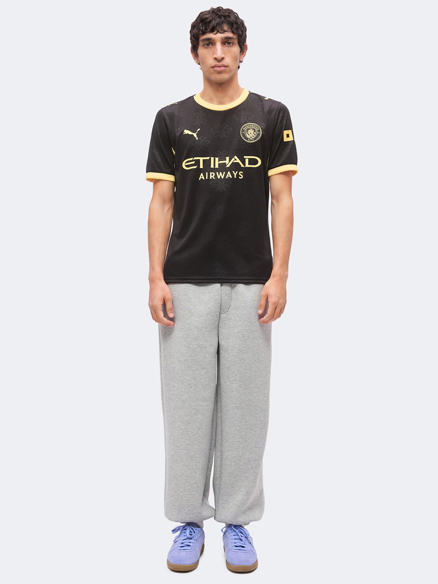 PUMA Camiseta funcional 'MCFC'  amarillo / negro – imagen 4