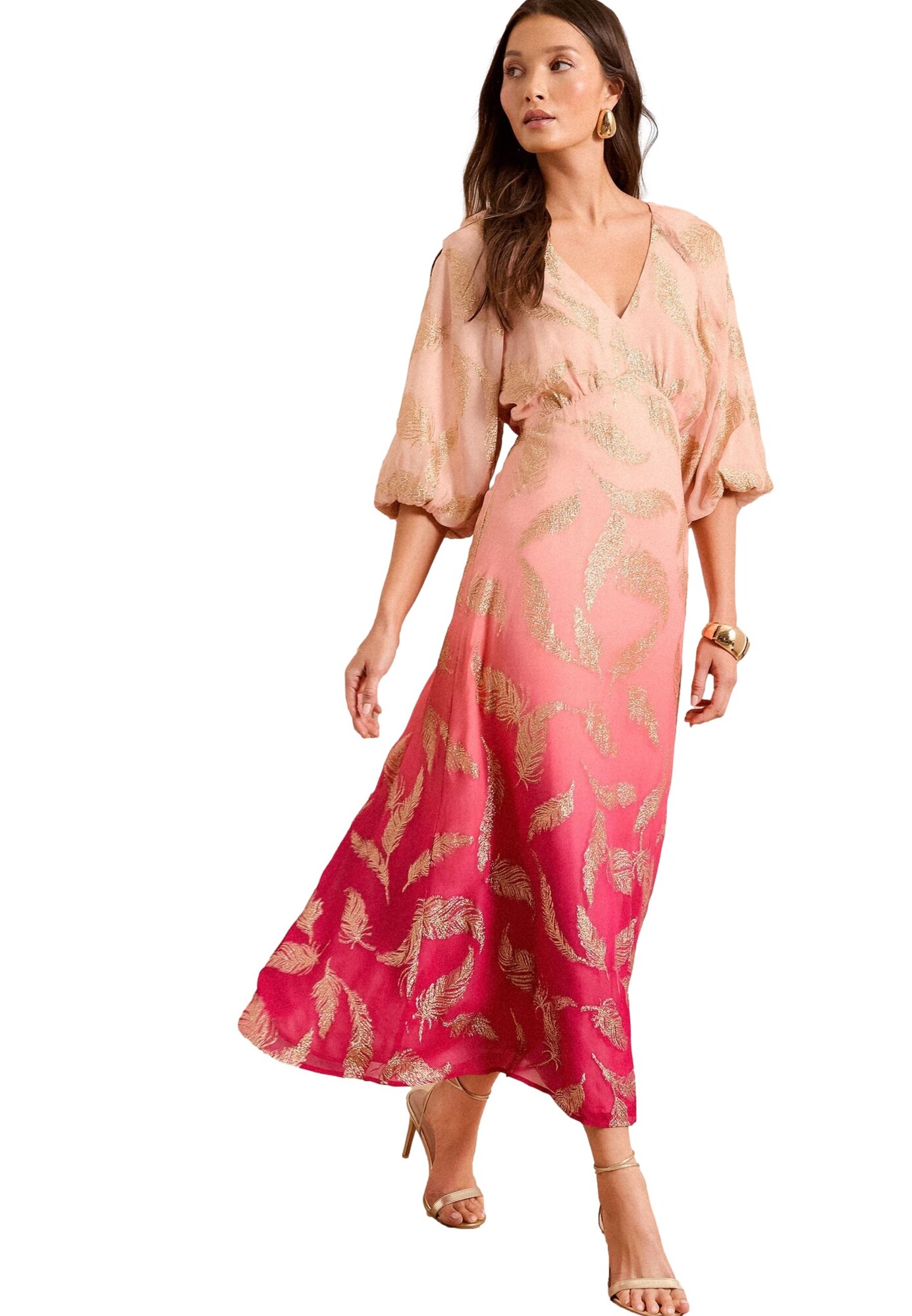 love & roses Rochie  auriu / roz / rosé