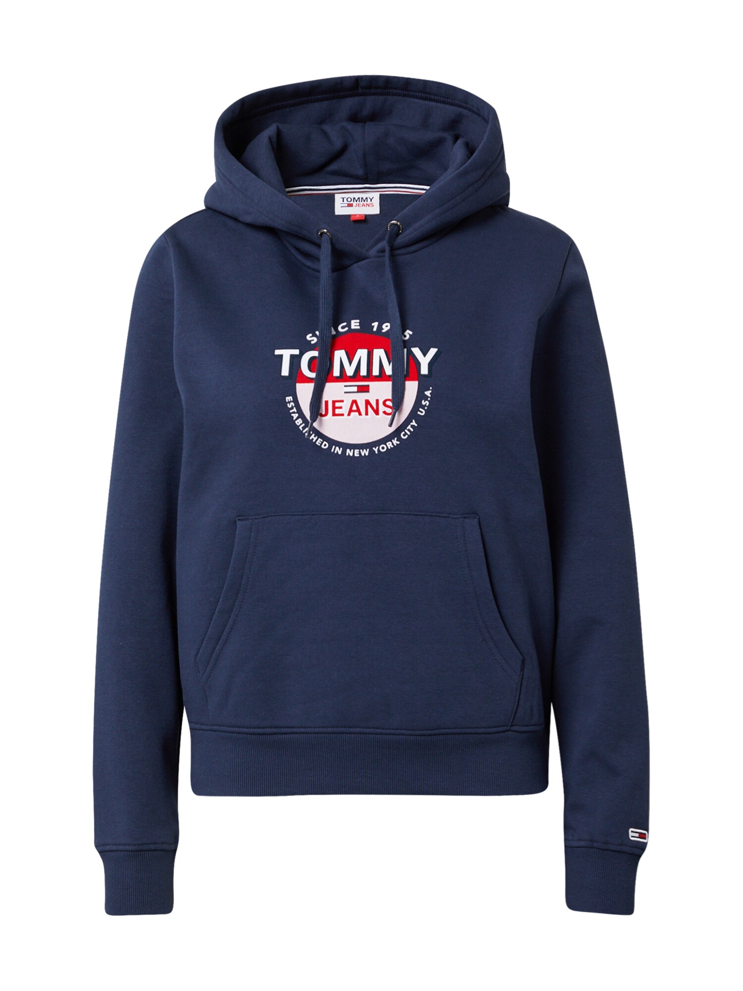 Tommy Jeans Megztinis be užsegimo 'Essential'  tamsiai mėlyna / mišrios spalvos