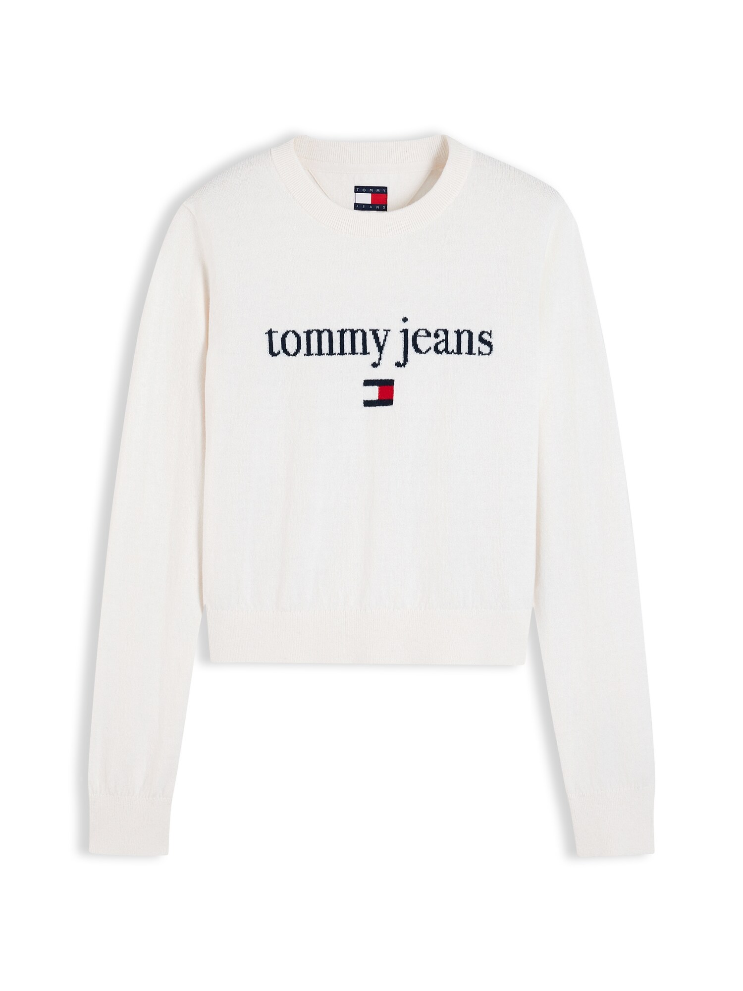 Tommy Jeans Pulover ESSENTIAL bleumarin / roșu / alb