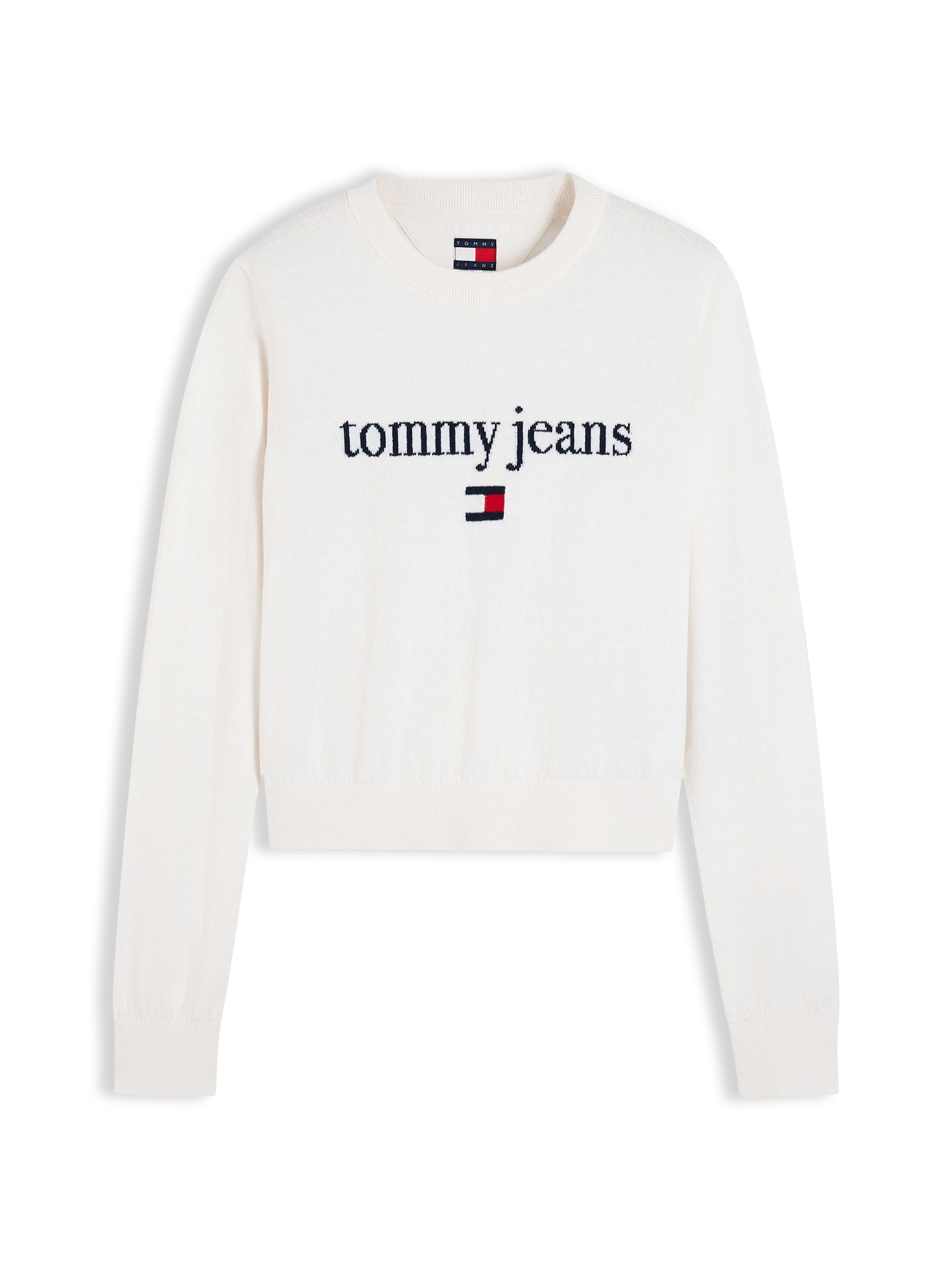 TOMMY JEANS Tröja 'ESSENTIAL' marinblå / röd dam