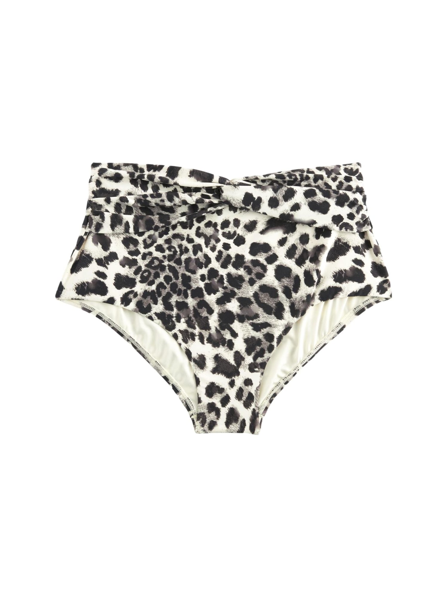 Next Slip costum de baie  gri / negru / alb murdar