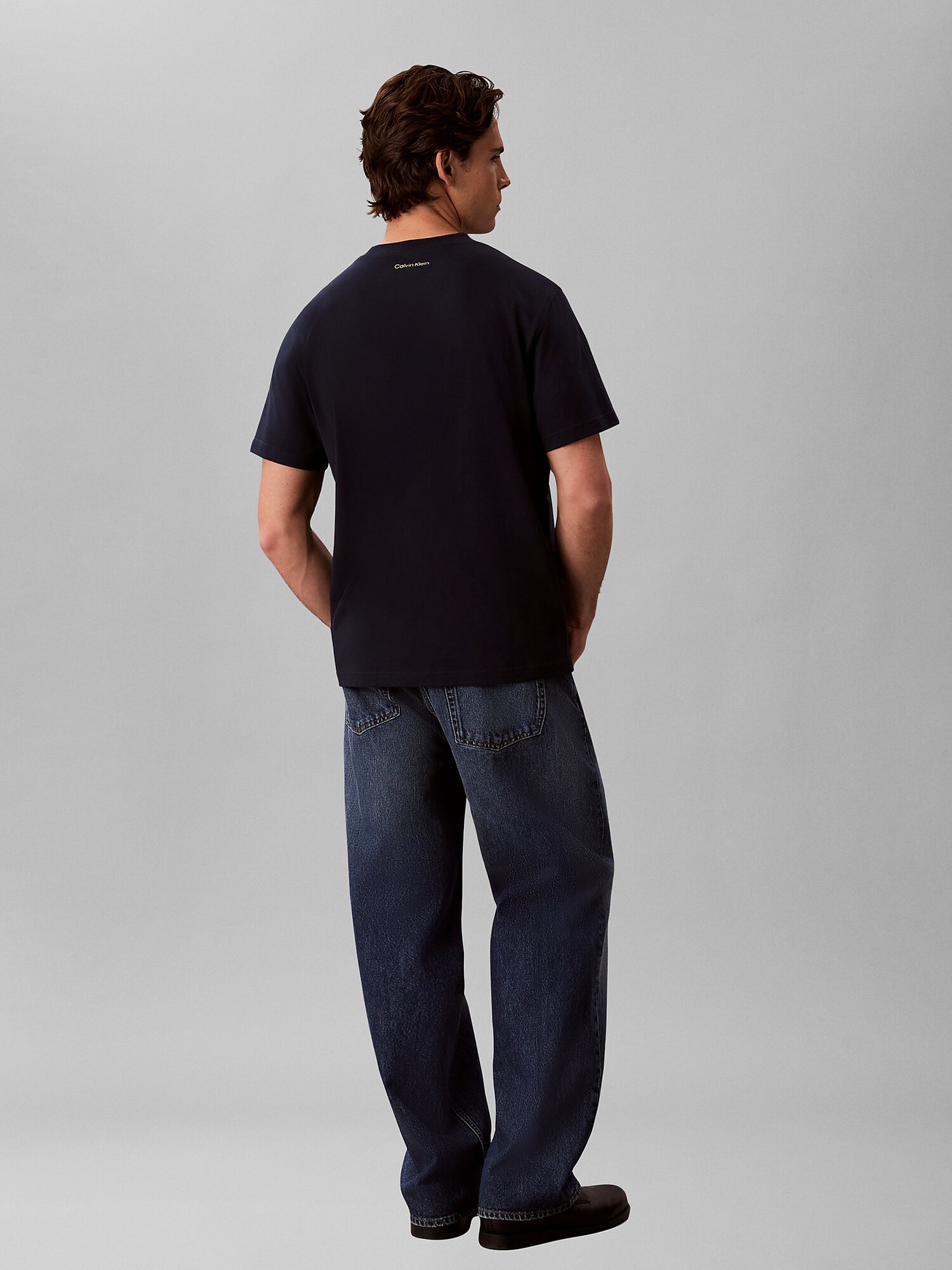 Calvin Klein Jeans Camiseta  navy / amarillo – imagen 4