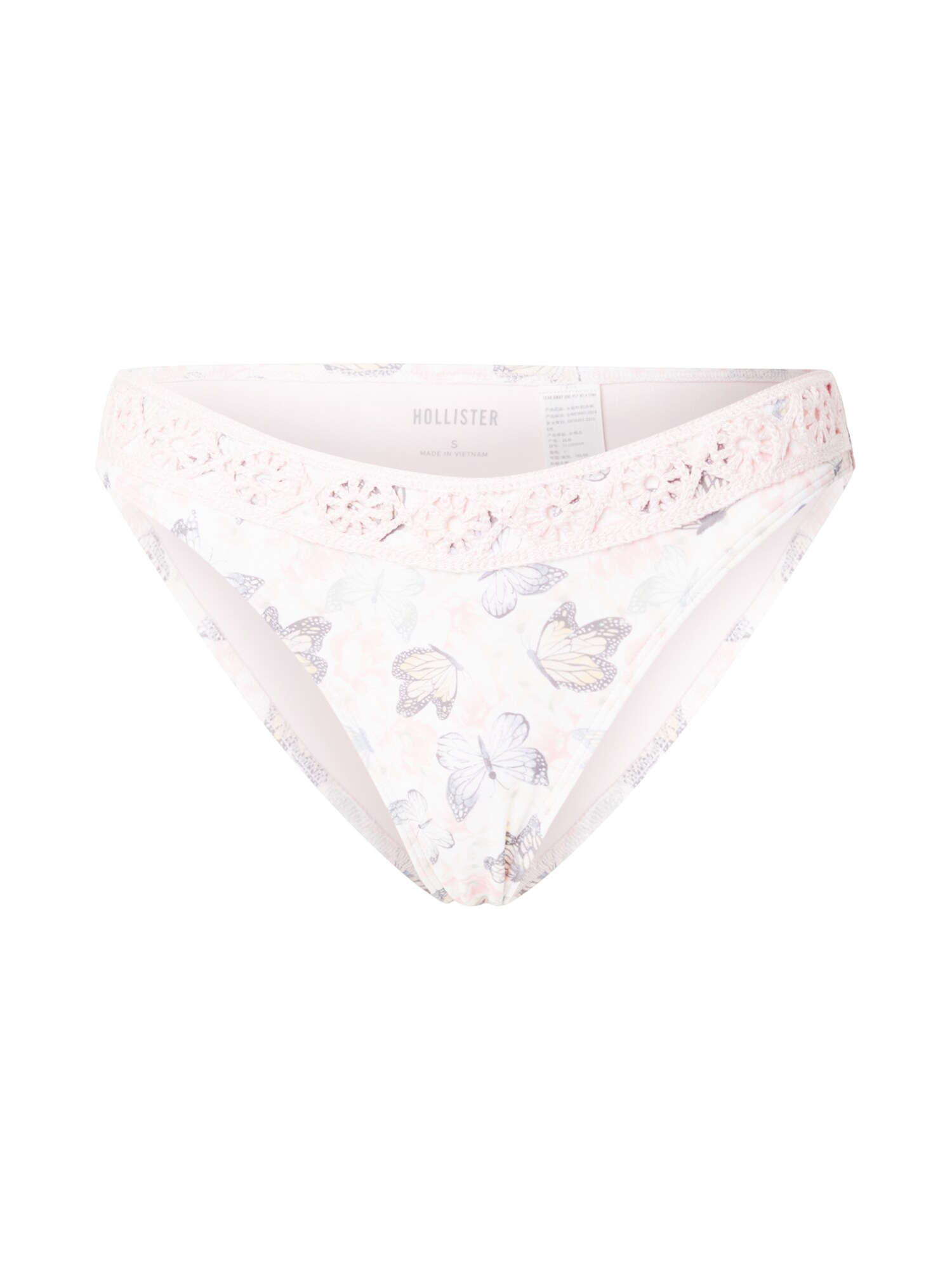 HOLLISTER Bikini hlačke  svetlo modra / siva / pastelno roza / bela