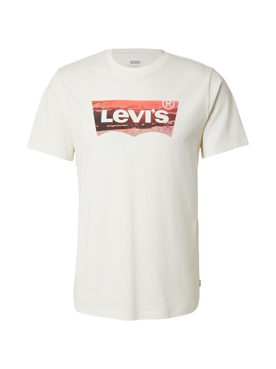 T-shirt röd / melon / vit
