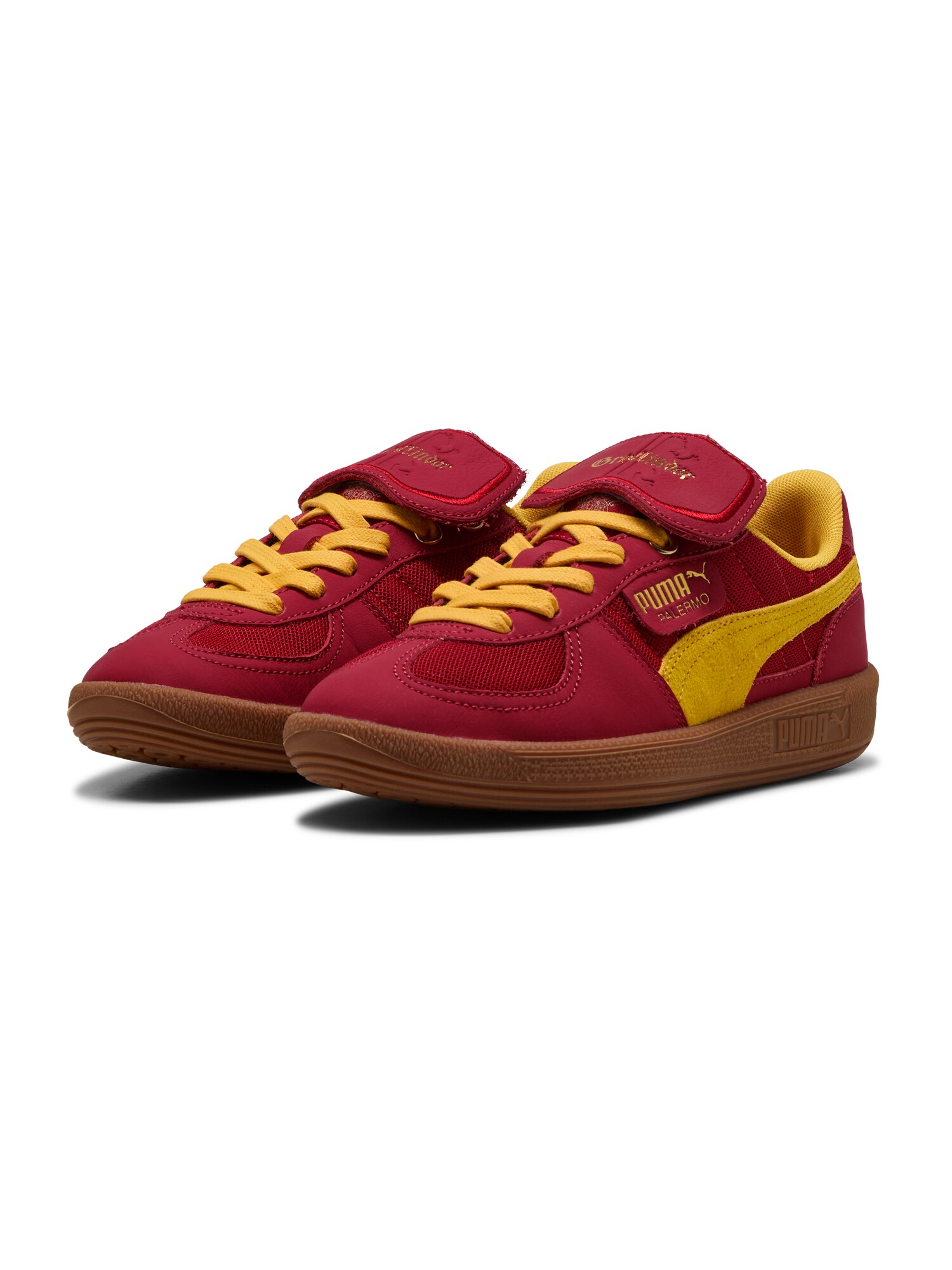 PUMA Sportcipő 'Palermo HARRY POTTER'  sötétsárga / arany / rubinvörös termék 2. képe