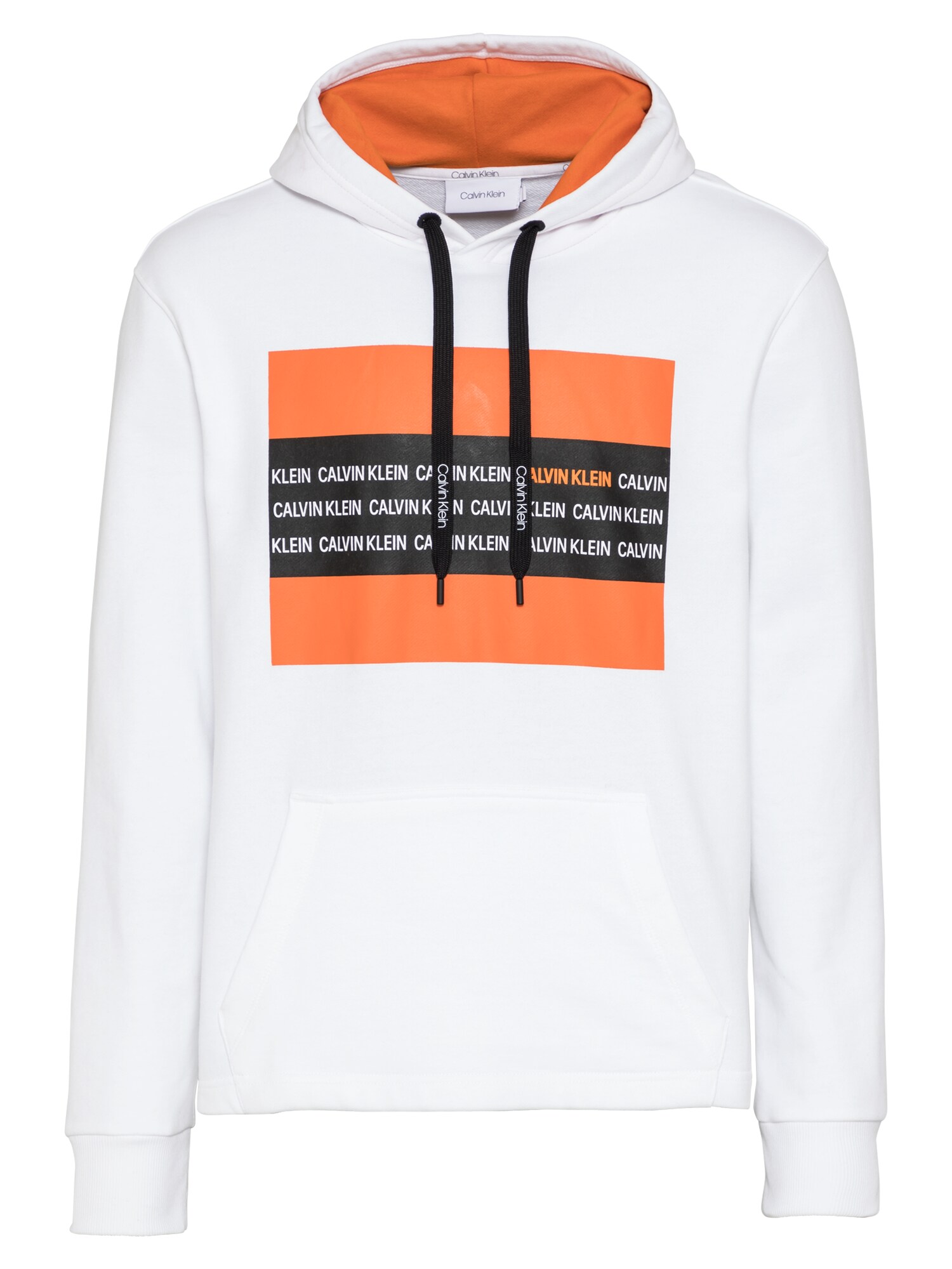 Calvin Klein Megztinis be užsegimo  balta / oranžinė / juoda