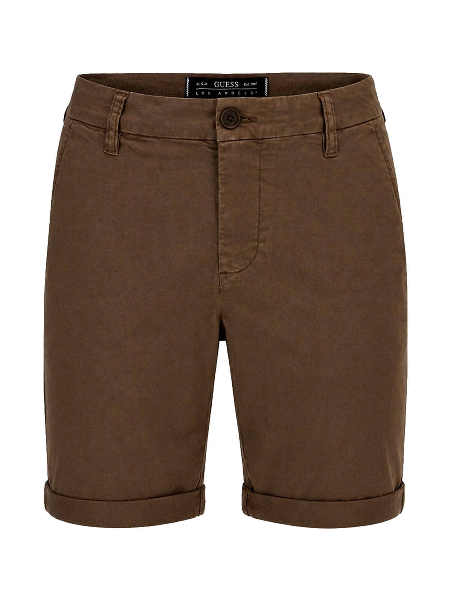 GUESS Hlače 'Myron Short'  smeđa
