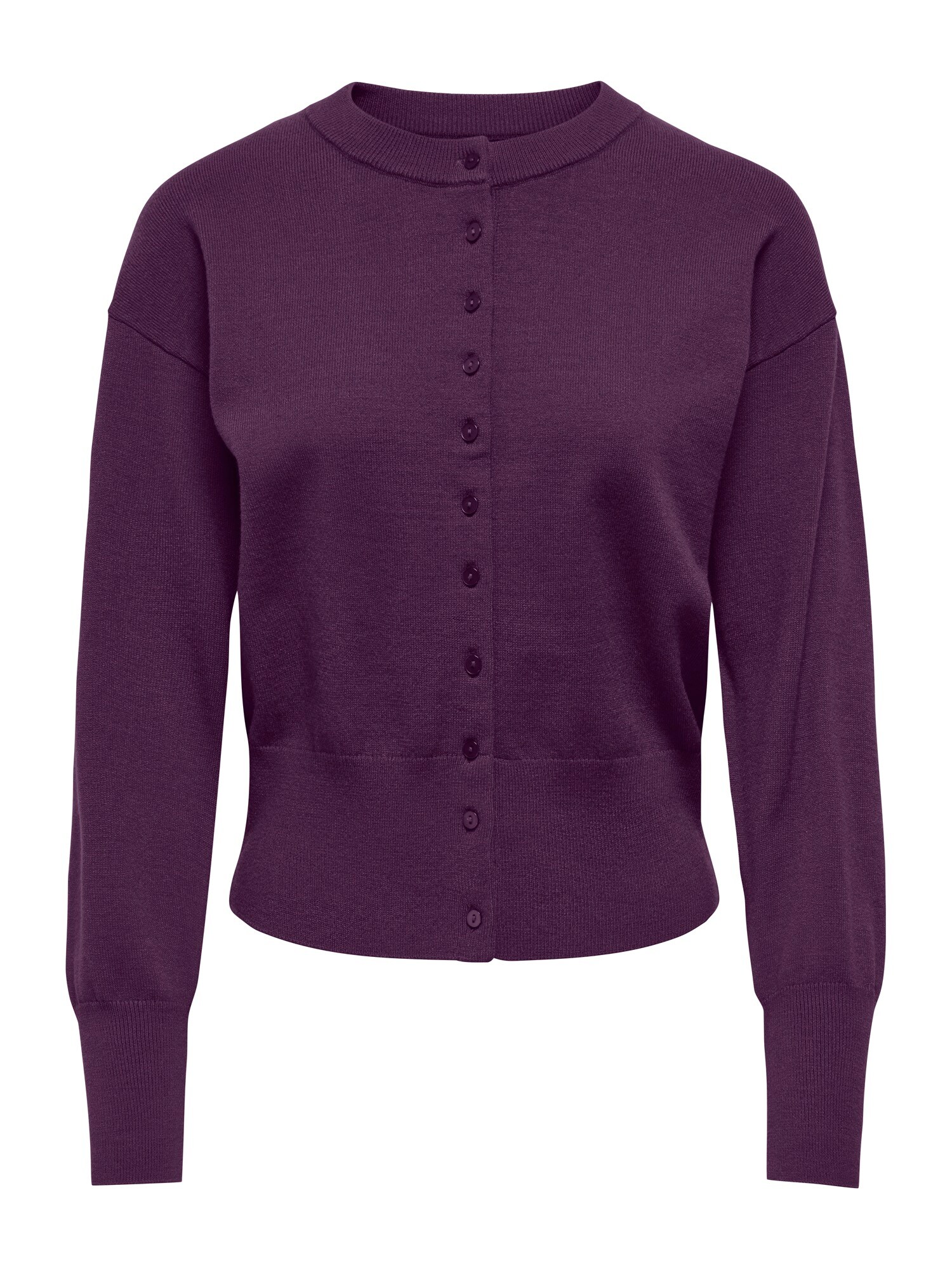 Only Gebreid Vest 'ONLMio' Aubergine thumbnail