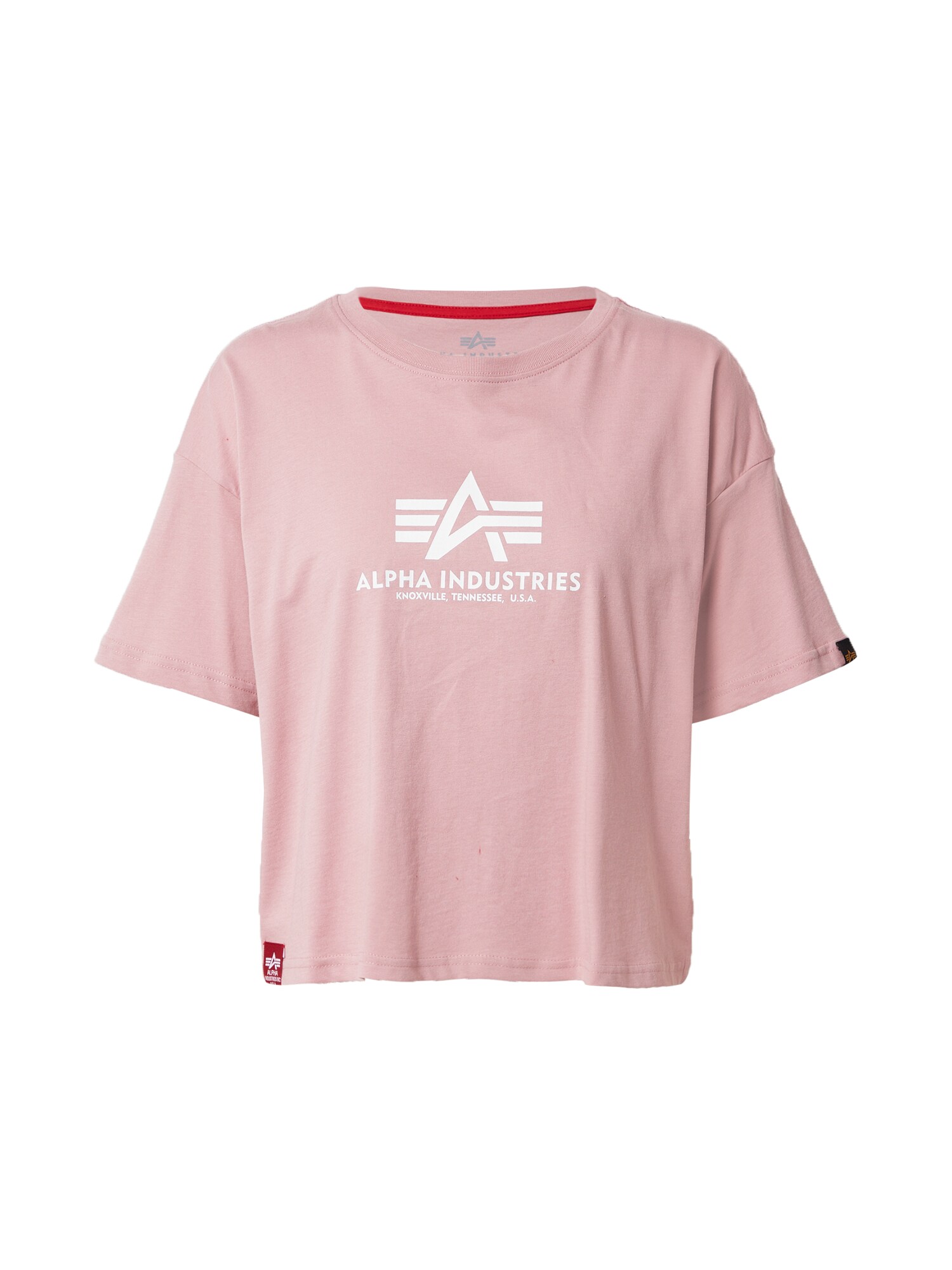 ALPHA INDUSTRIES Majica  svijetloroza / bijela