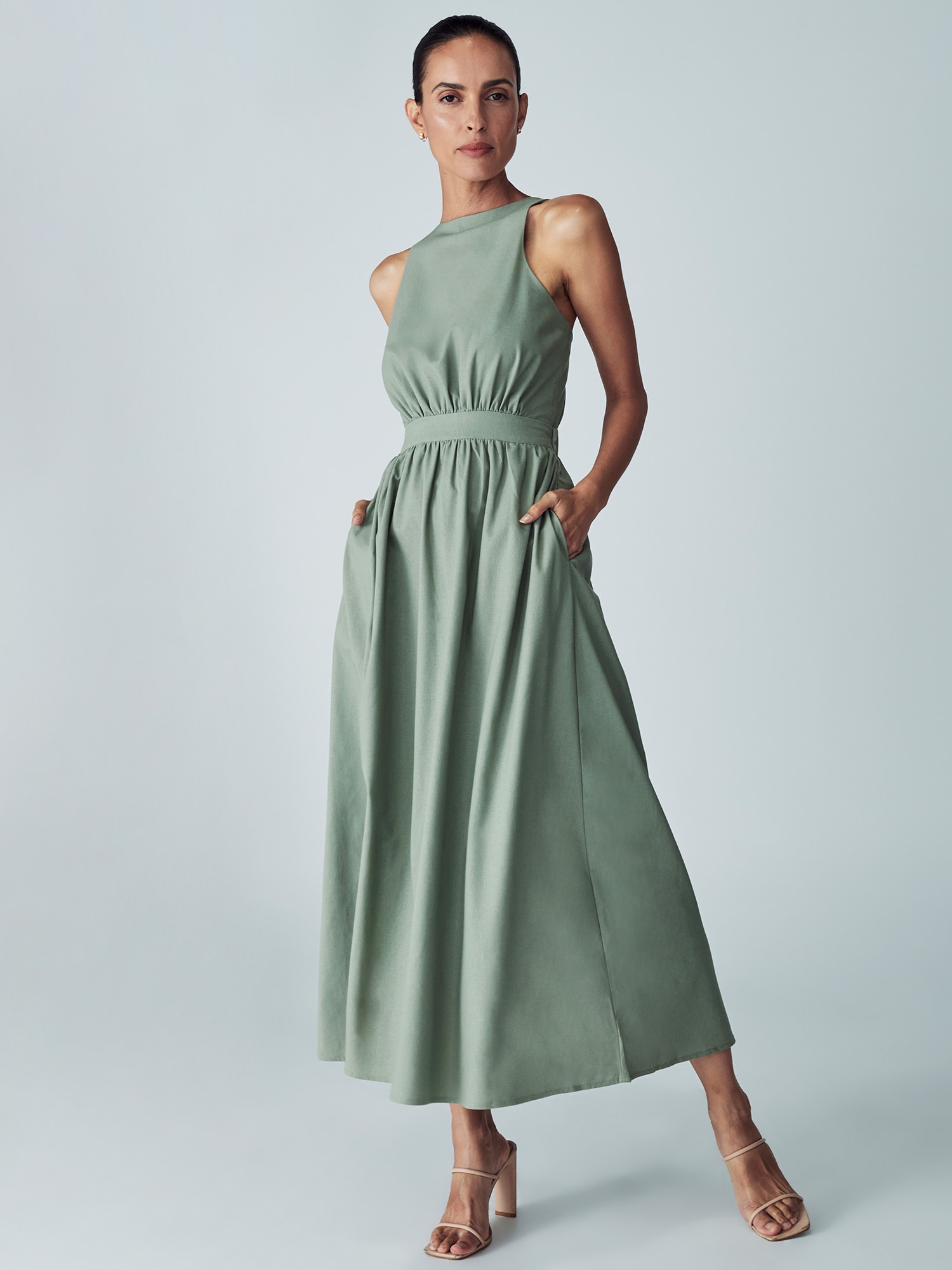 Willa Rochie de seară Liliana  verde pastel