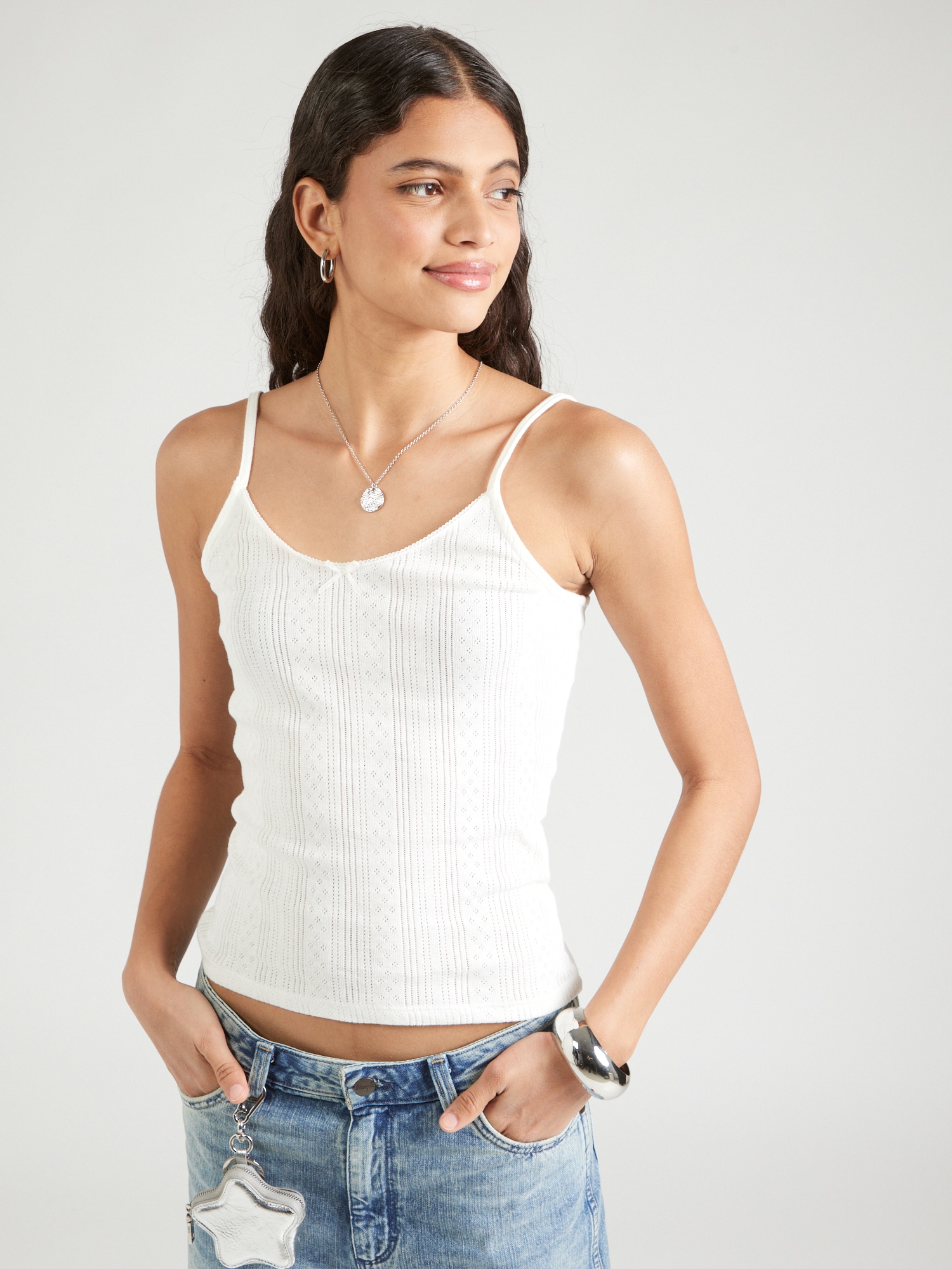 VERO MODA Top 'VMLISA' fehér termék 2. képe