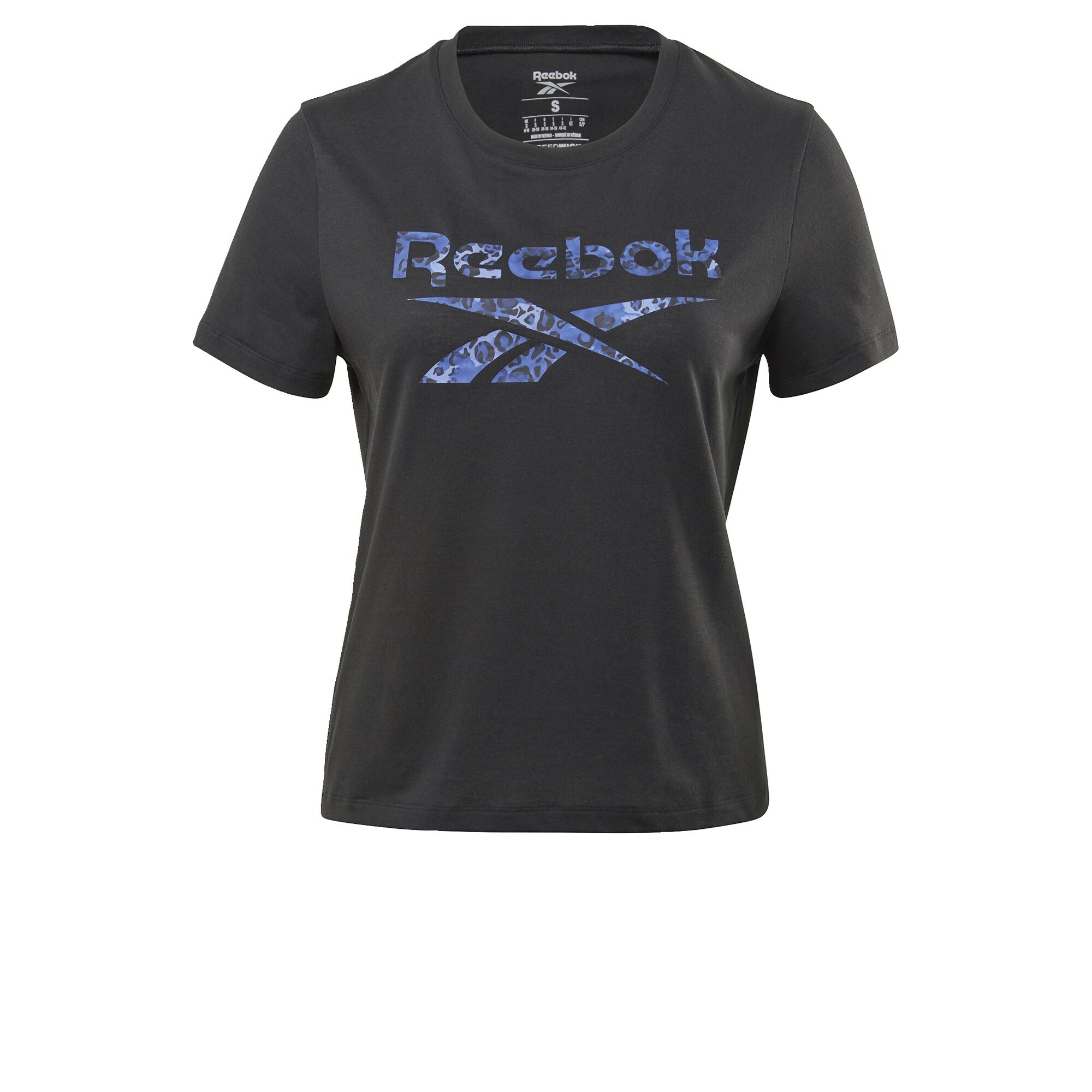 REEBOK Sportiniai marškinėliai 'Safari'  juoda / mėlyna