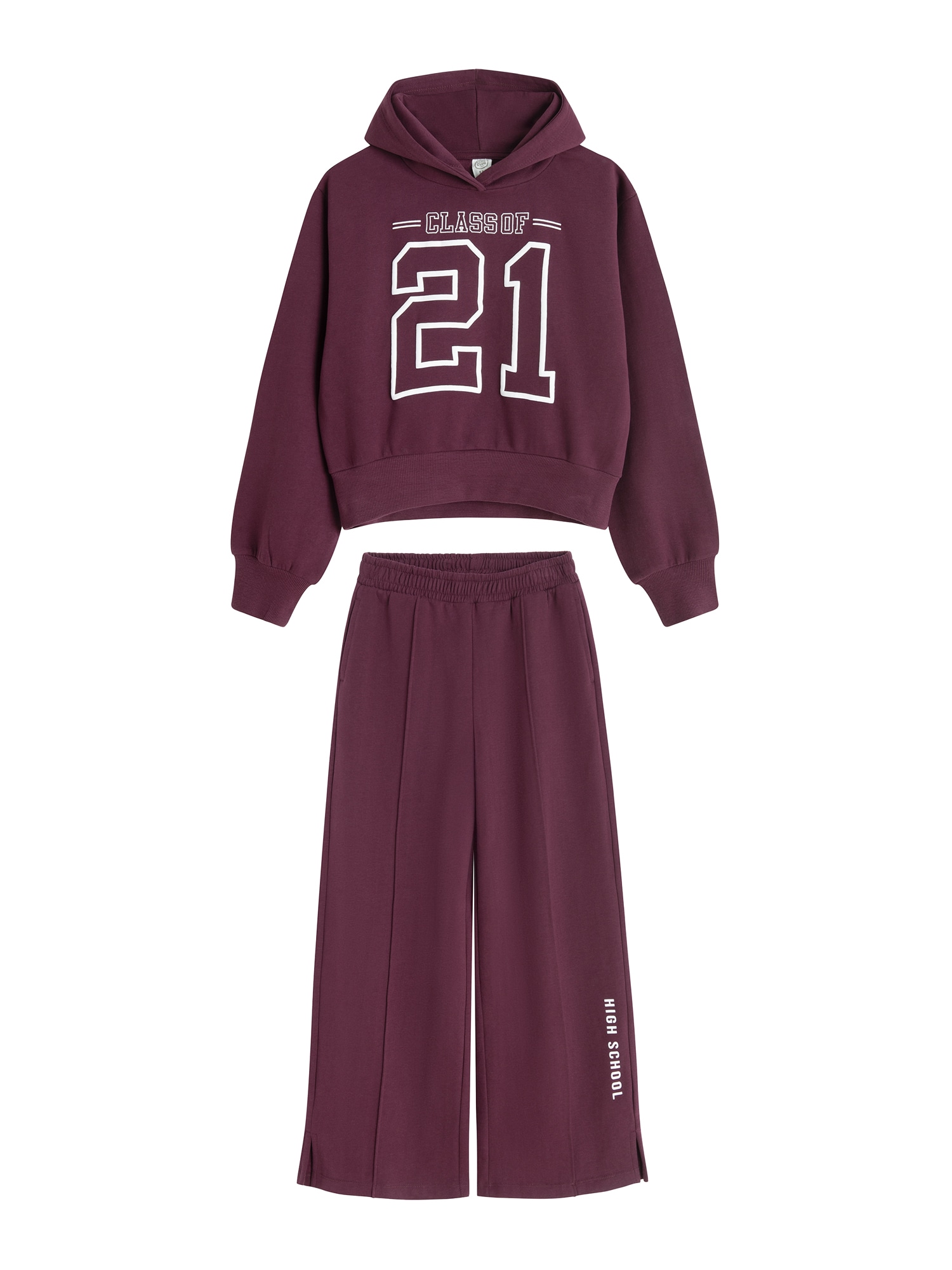 Cool Club Set roșu burgundy / alb