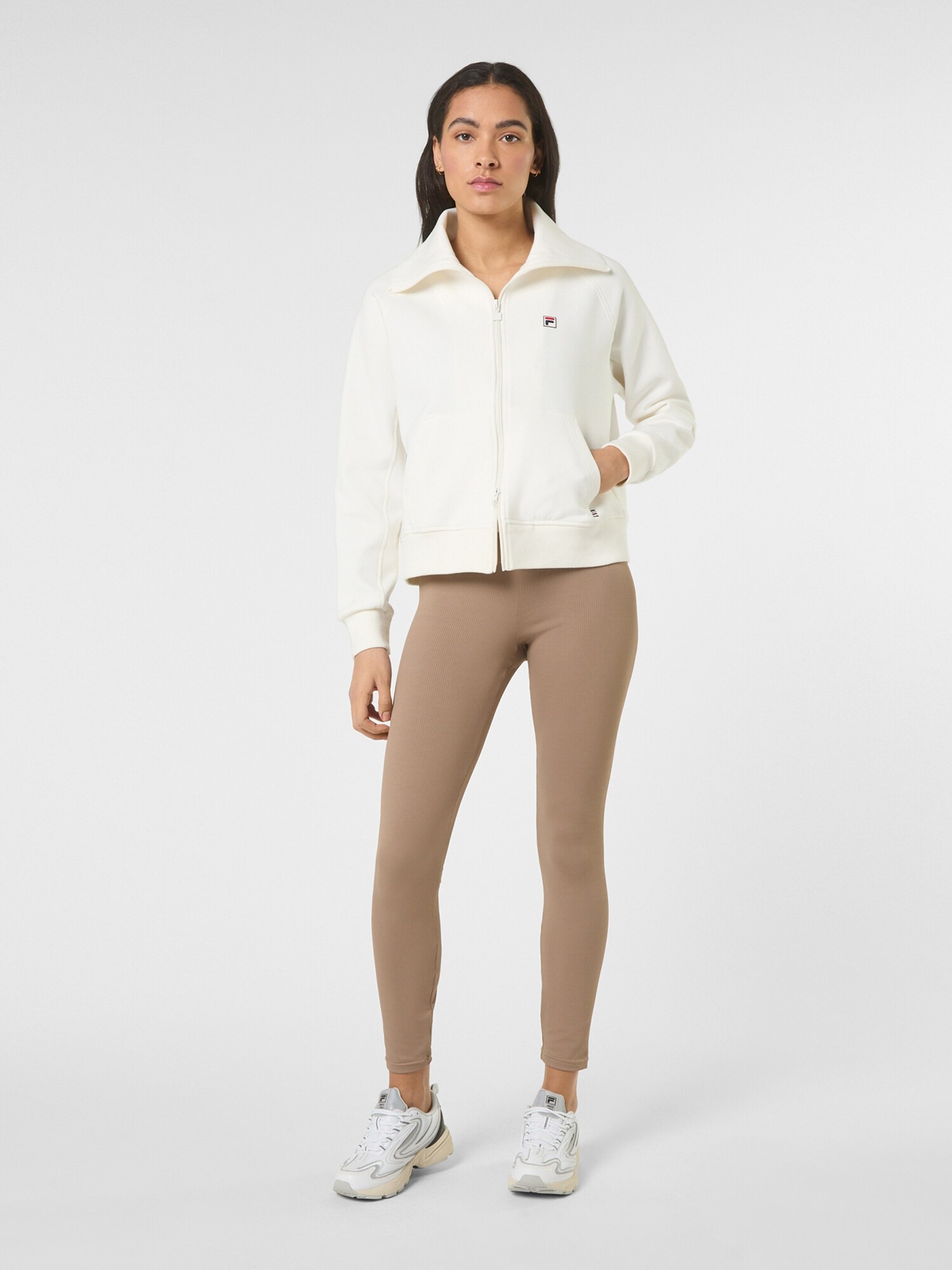 FILA Sudadera 'MONTELORO relaxed high collar scuba jacket' offwhite – imagen 2