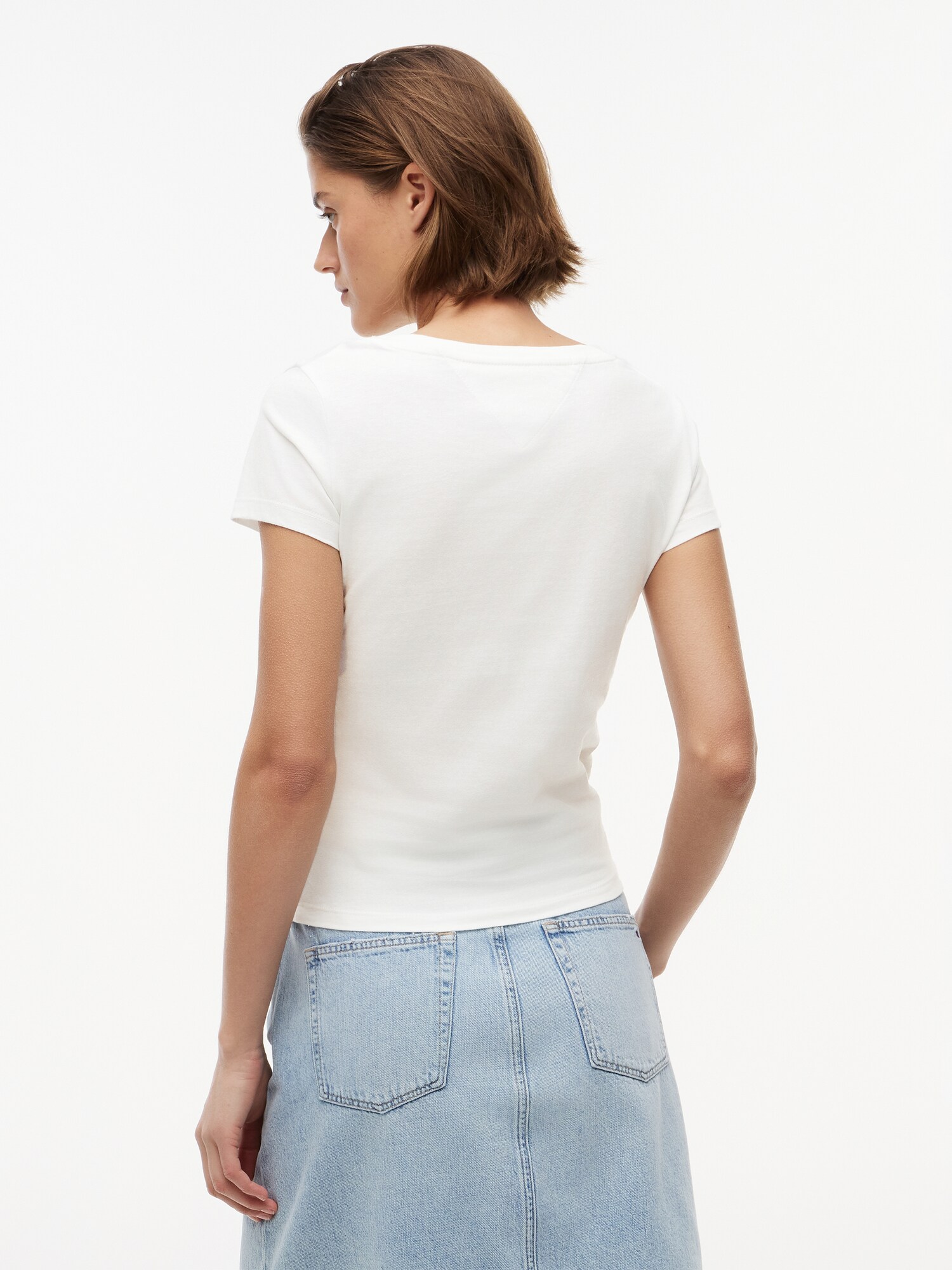 Tommy Jeans Camiseta  negro / blanco – imagen 8