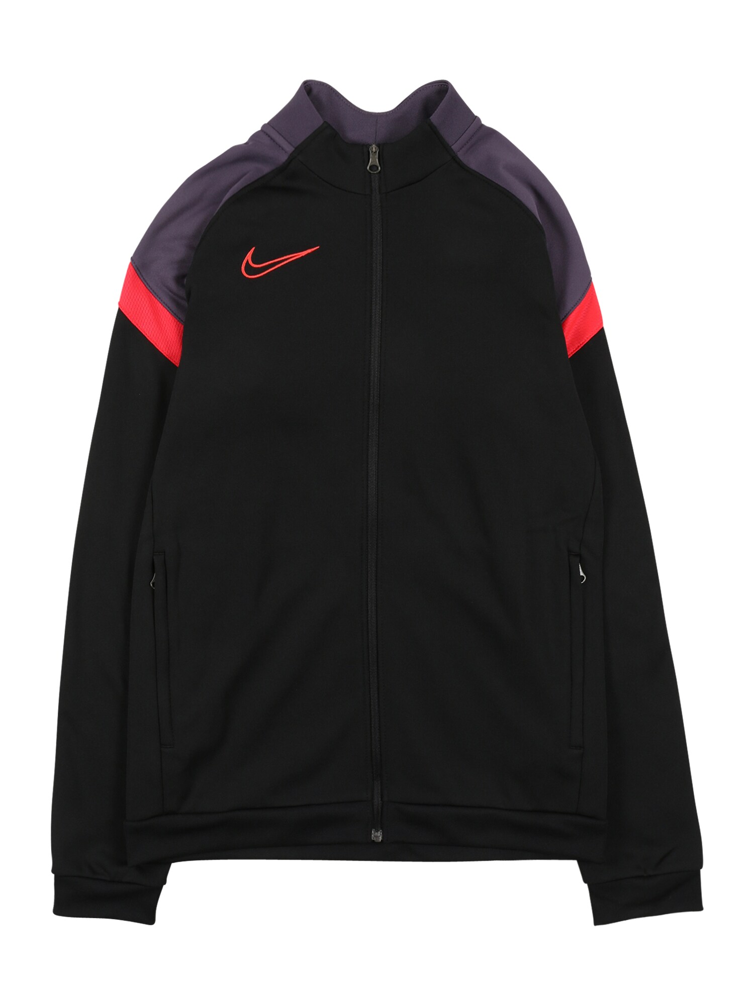 NIKE Sportinis džemperis 'Academy'  juoda / tamsiai pilka / šviesiai raudona