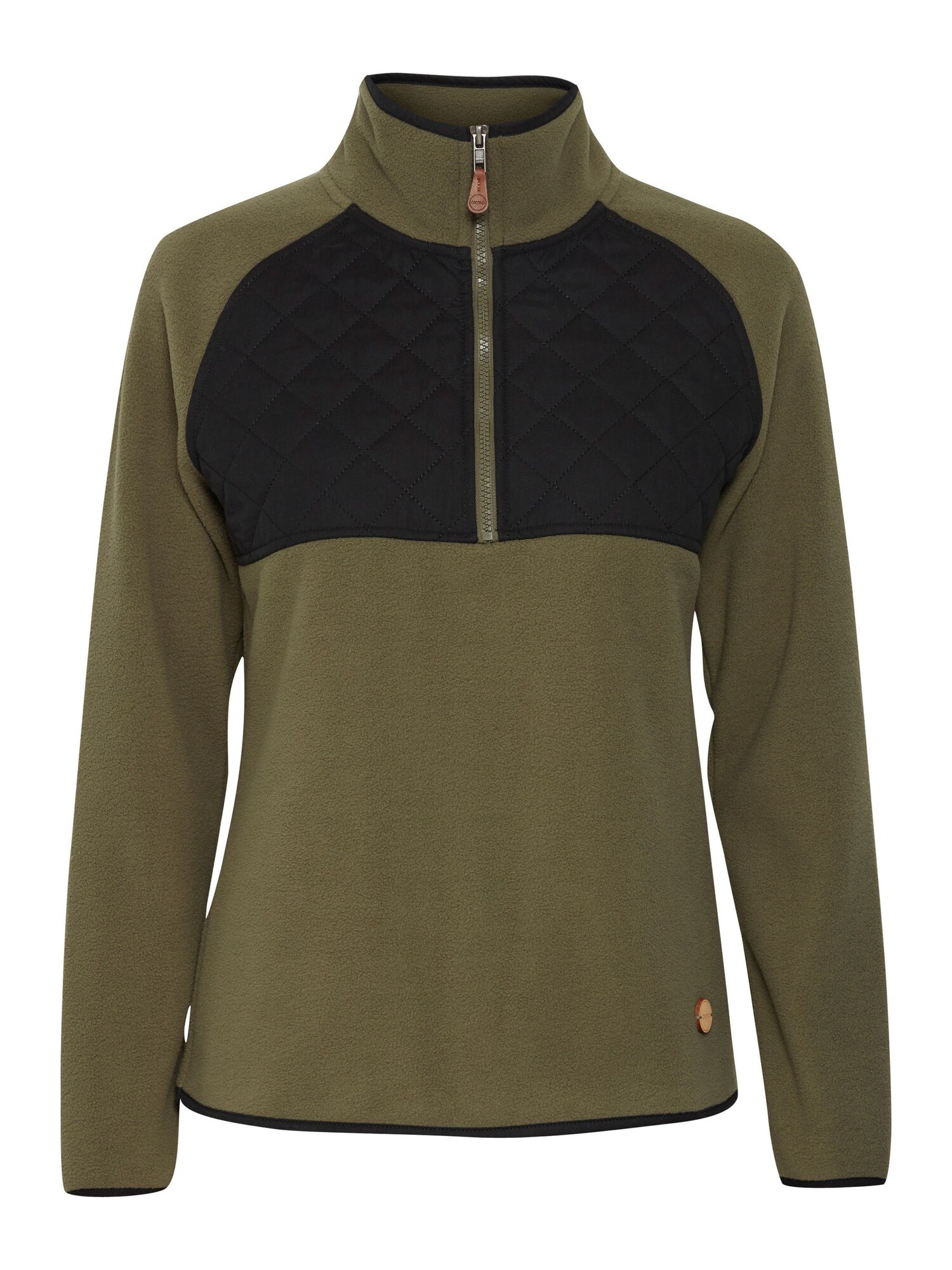 Oxmo Sudadera 'Malita'  oliva / negro