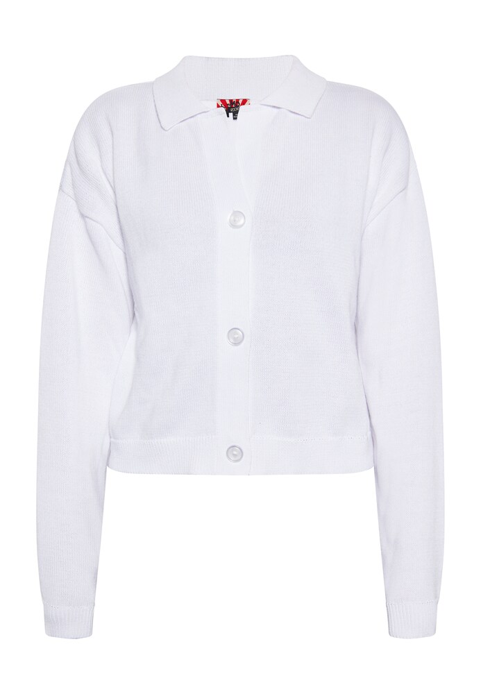 myMo ROCKS Strickjacke Damen Größe S weiß