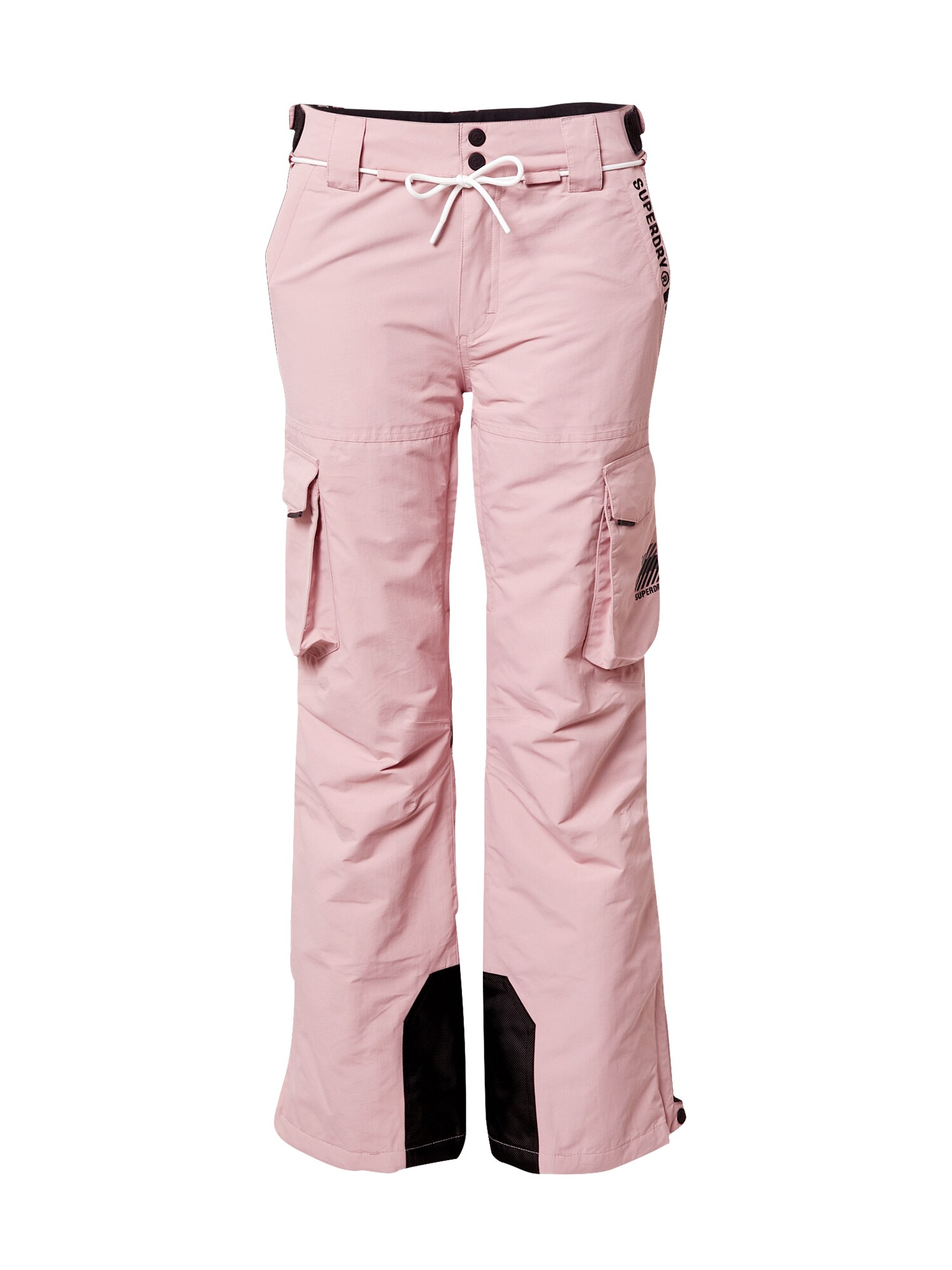 Superdry Snow Sportinės kelnės 'Freestyle'  rožių spalva / juoda
