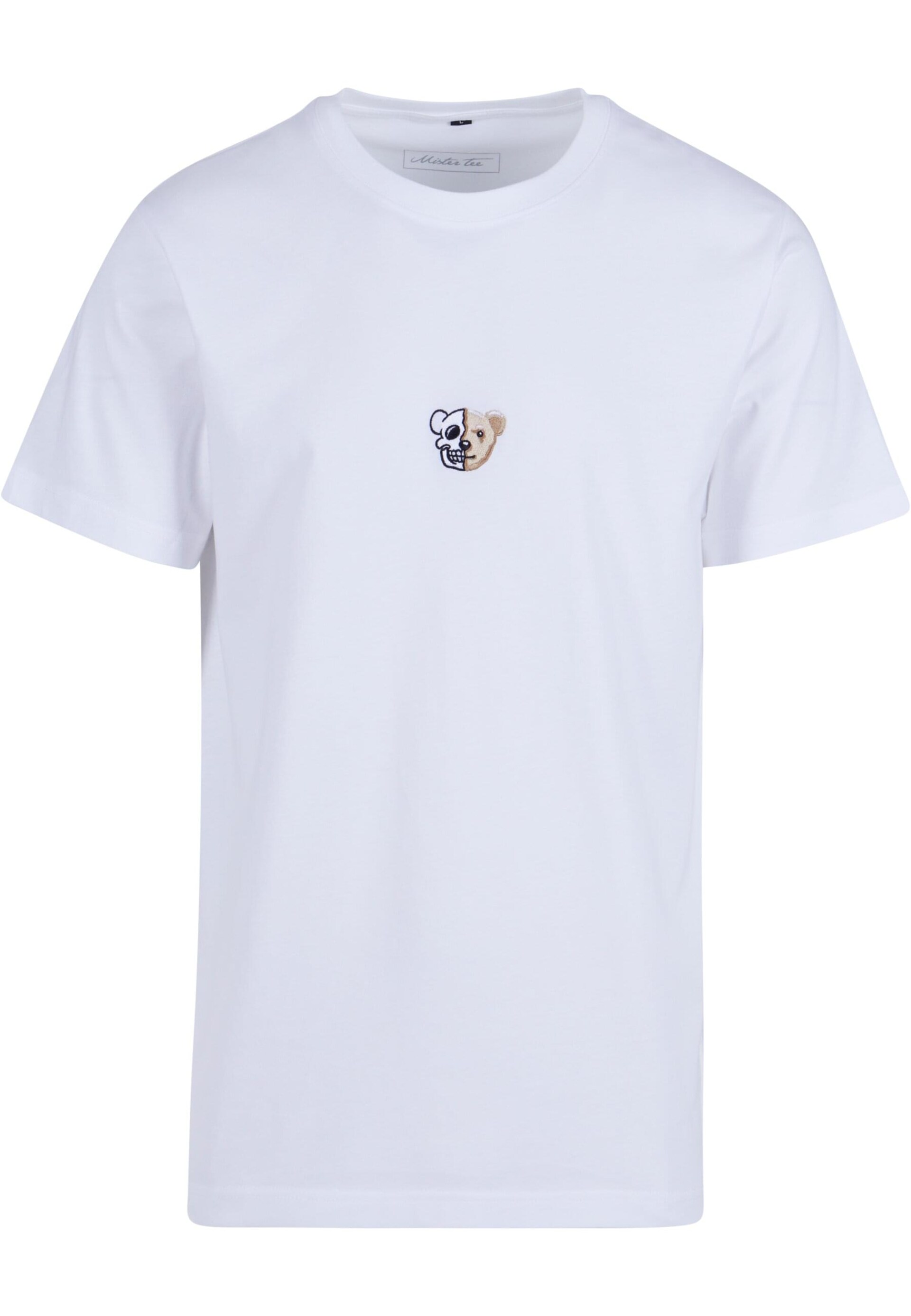 Mister Tee T-shirt 'Skull Bear' beige / svart herr