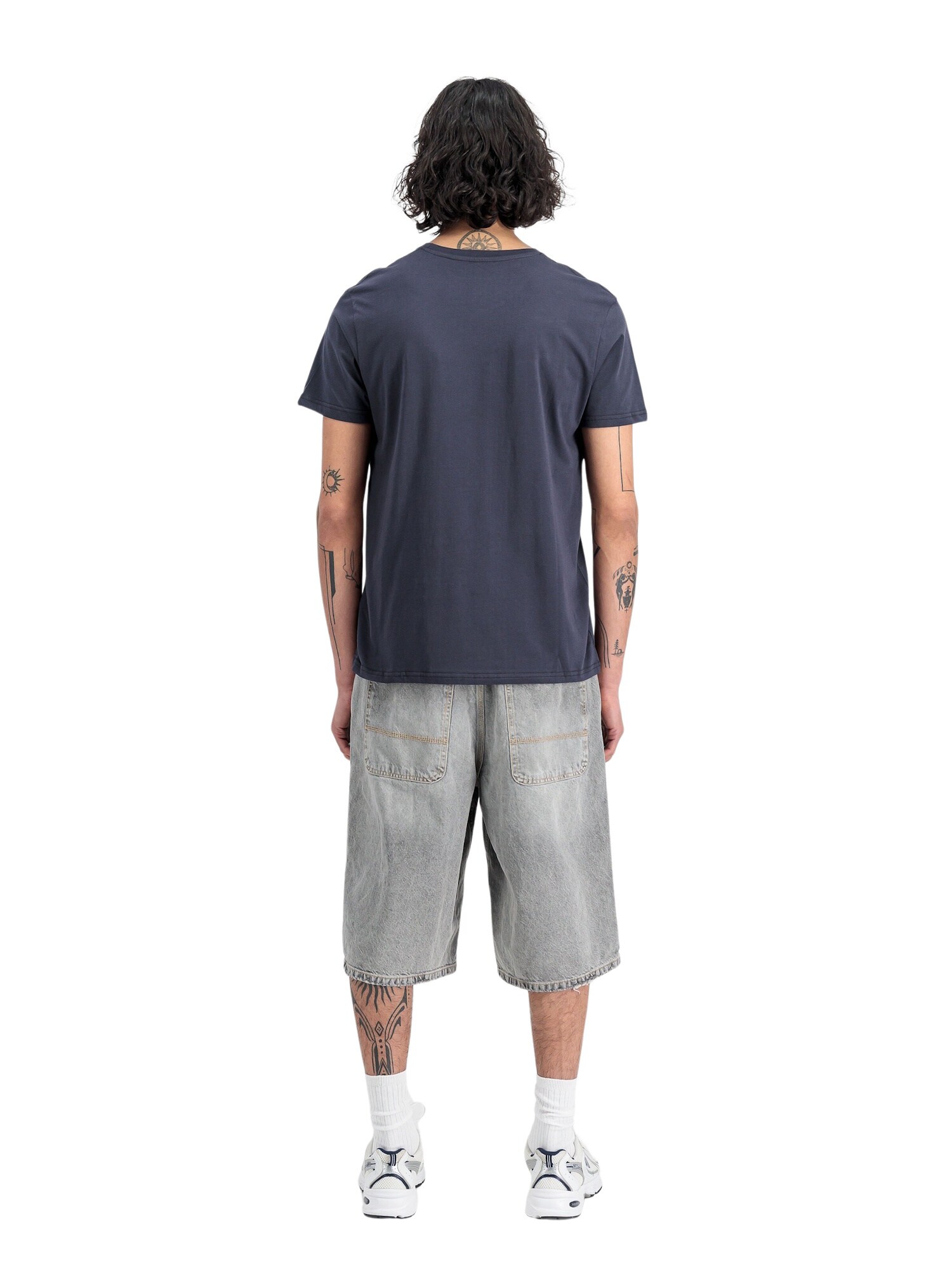 ALPHA INDUSTRIES Tričko 'Basic' modrá (obrázok 5)