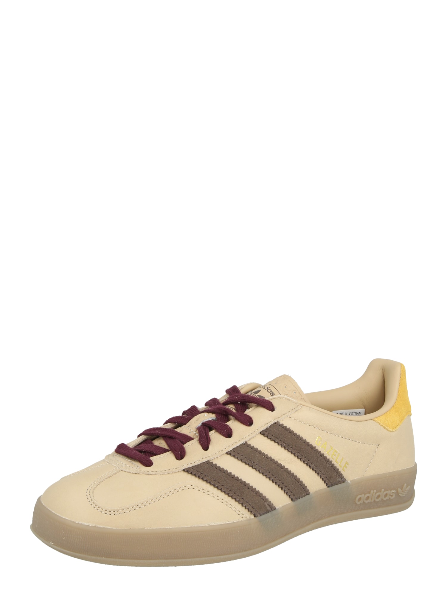 ADIDAS ORIGINALS Nízke tenisky 'GAZELLE INDOOR'  béžová / čokoládová / žltá