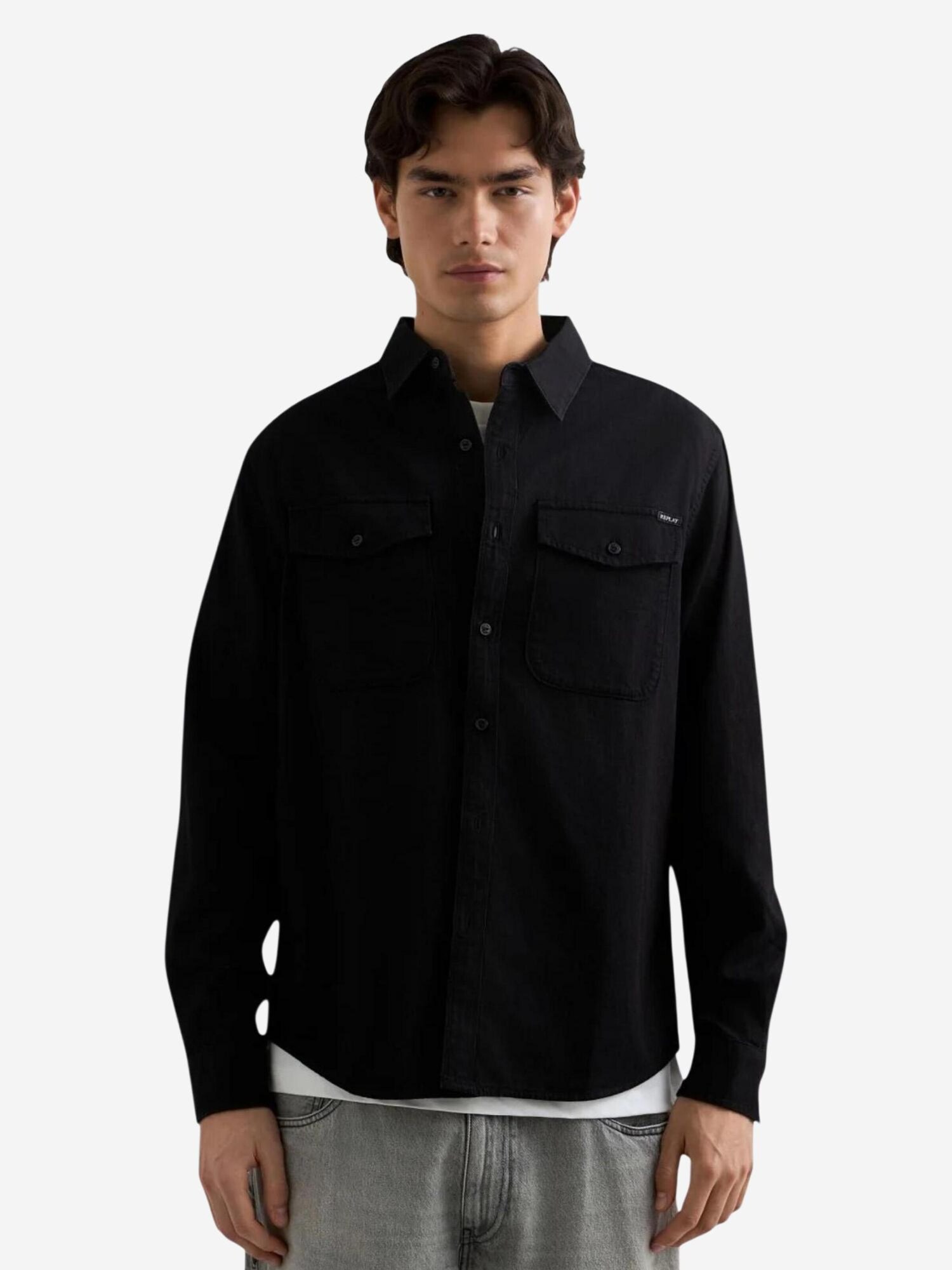 REPLAY Camisa negro – imagen 1