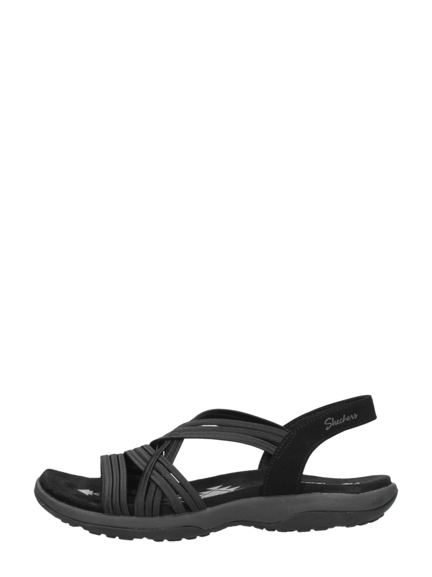 Skechers Sandaal 'Reggae Slim - Simply Stretch' Zwart