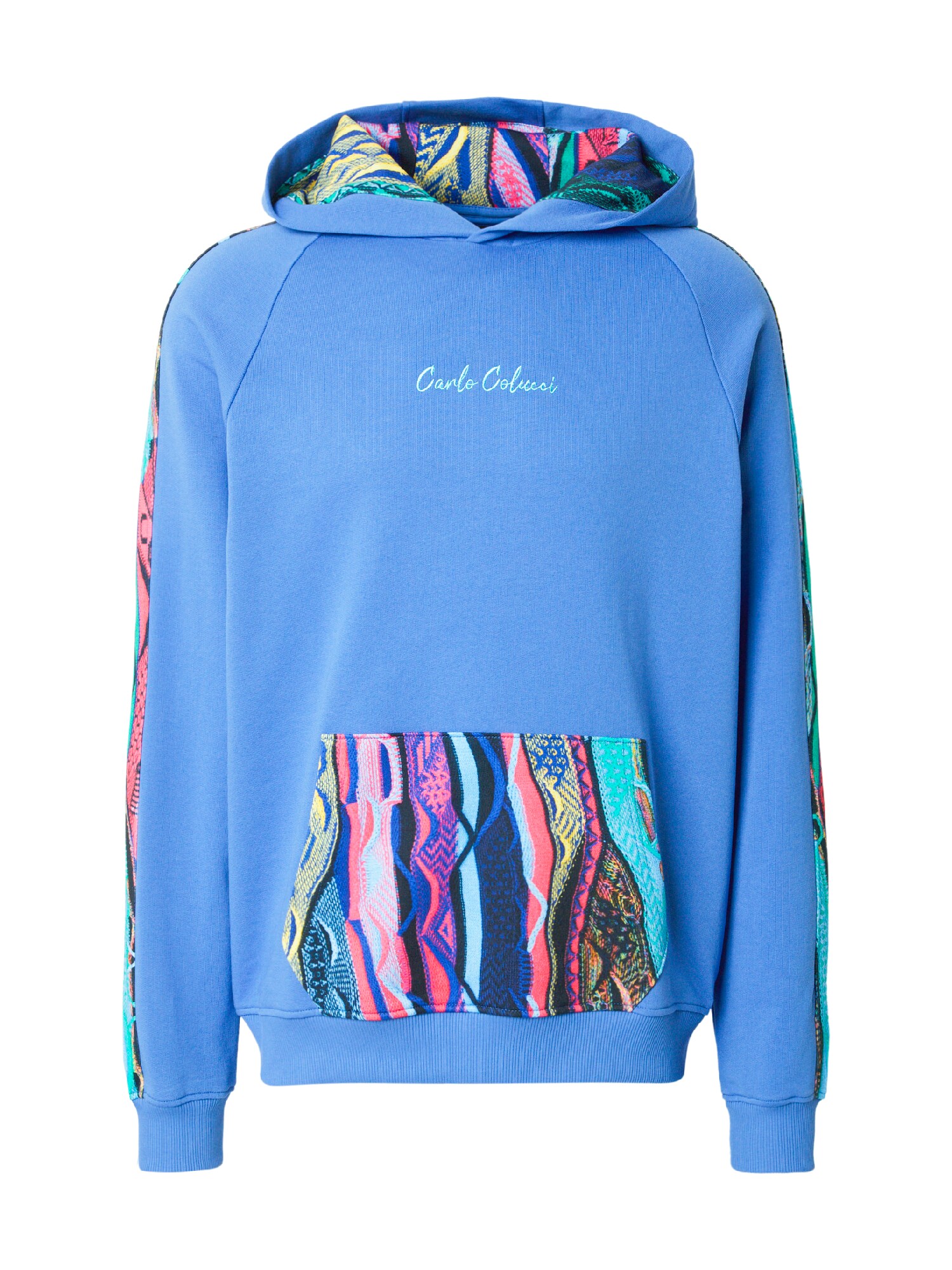 Carlo Colucci Sweater majica morsko plava / indigo / ljubičasta / roza