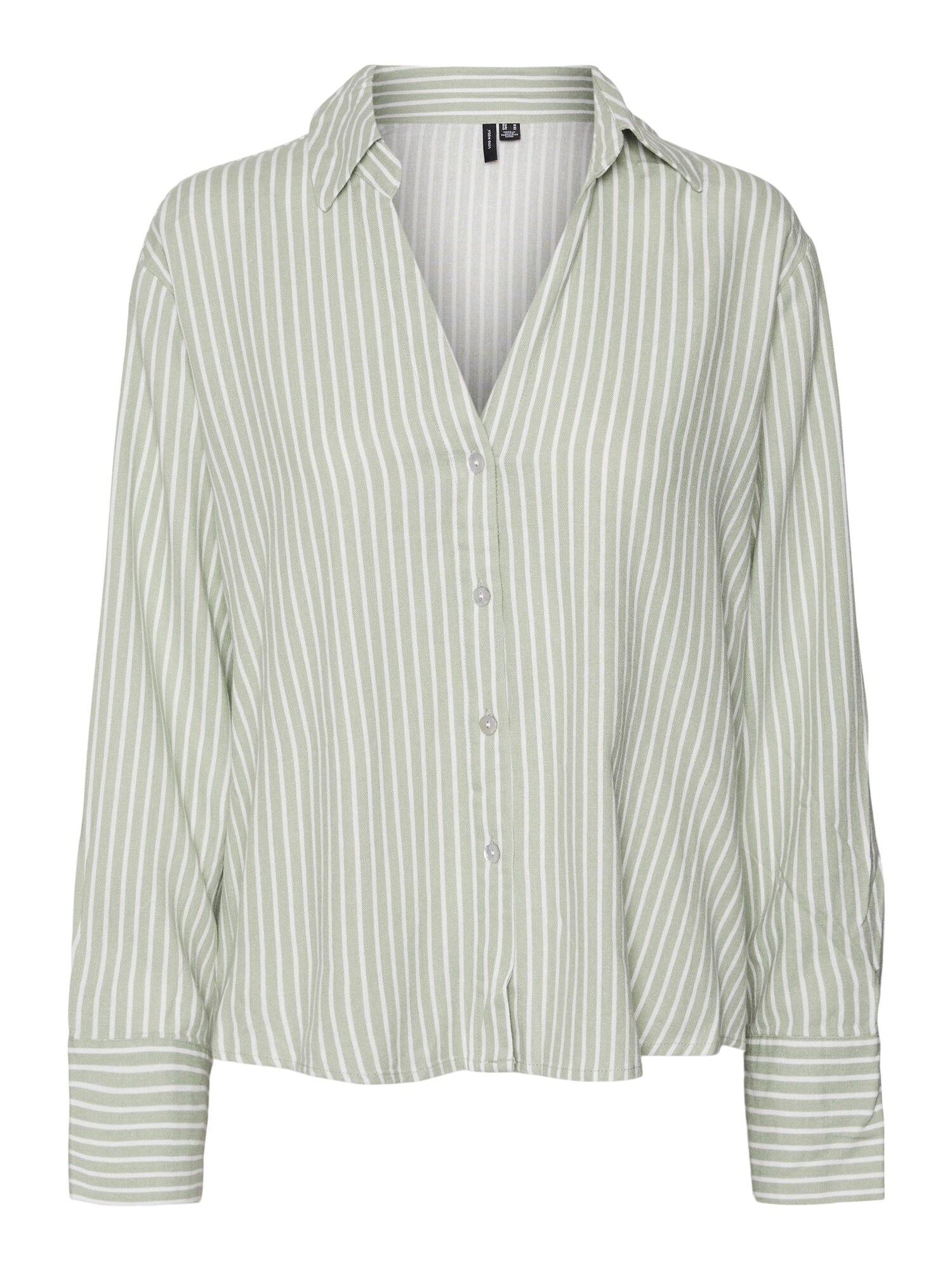 VERO MODA Blúzka 'MYMILO'  pastelovo zelená / biela