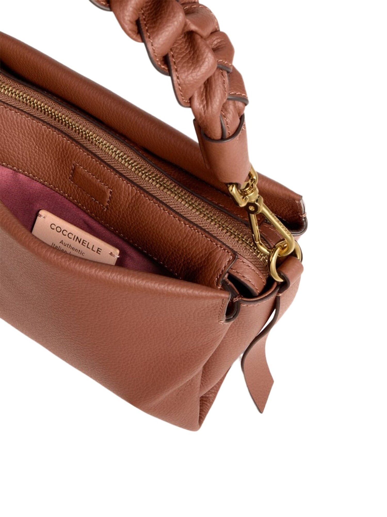 Coccinelle Bolso de mano 'Boheme Grana Double Handbag Double Grainy Leather'  cognac – imagen 7