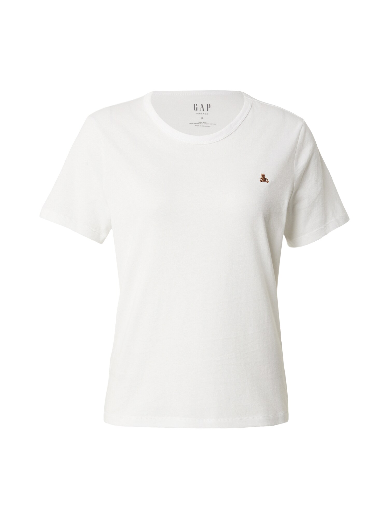 GAP Tricou BRANNAN maro deschis / alb