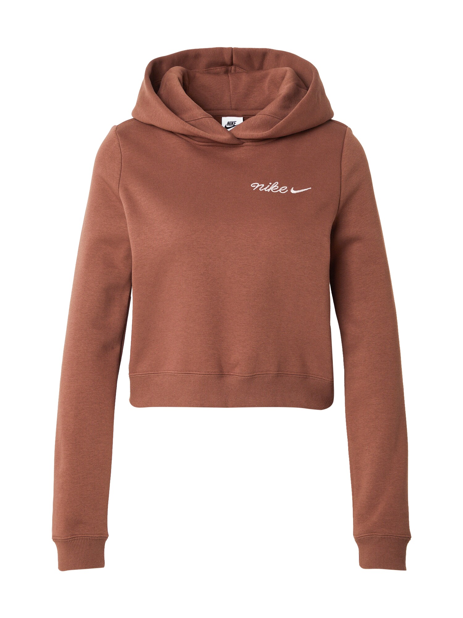 Nike Sportswear Bluză de molton Phoenix Fleece  castaniu / alb