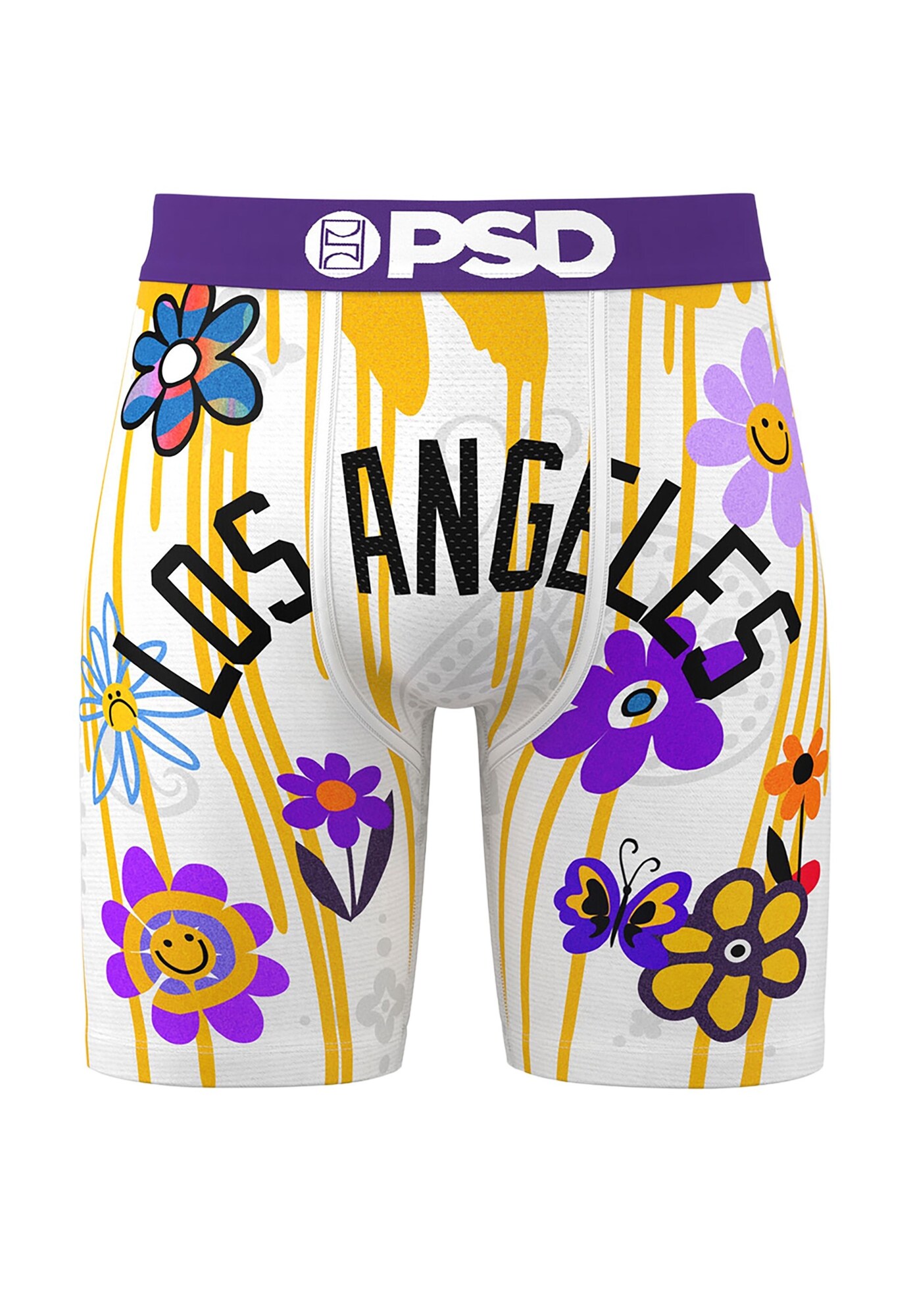 PSD Calzoncillo boxer 'La Daisies'  curry / lila / lila claro / blanco