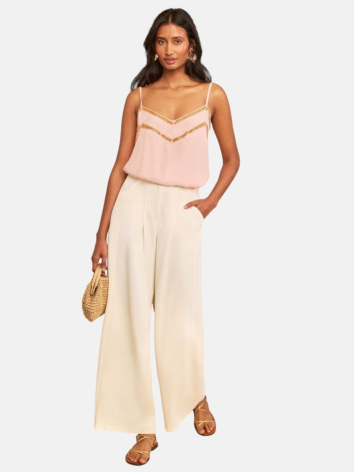 love & roses Top  auriu / roz