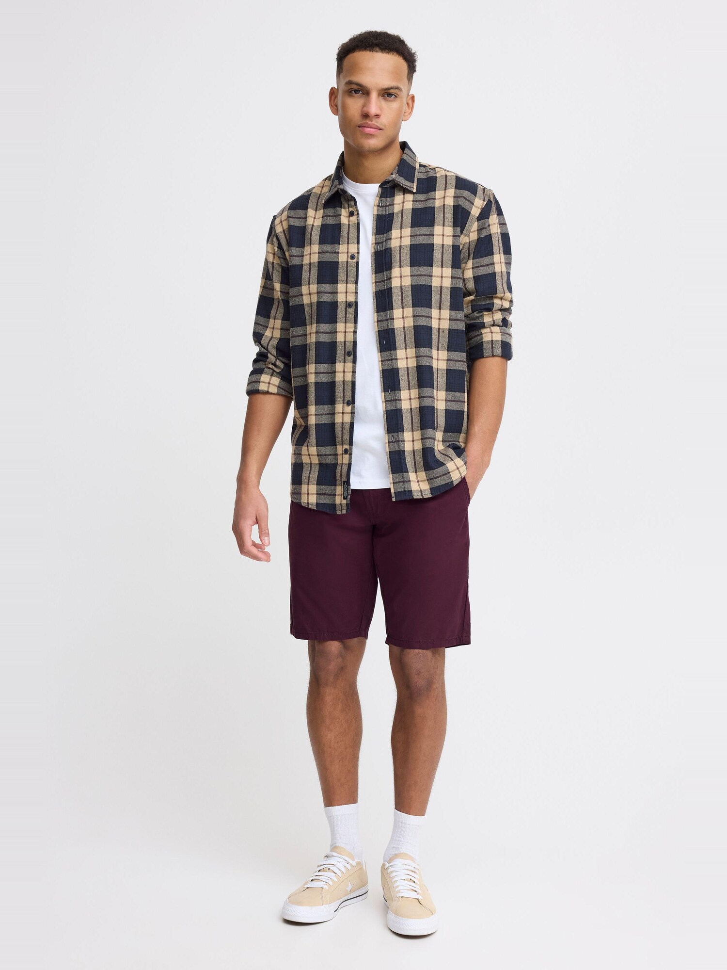 BLEND Pantalón chino 'Sasuke'  rojo vino – imagen 3