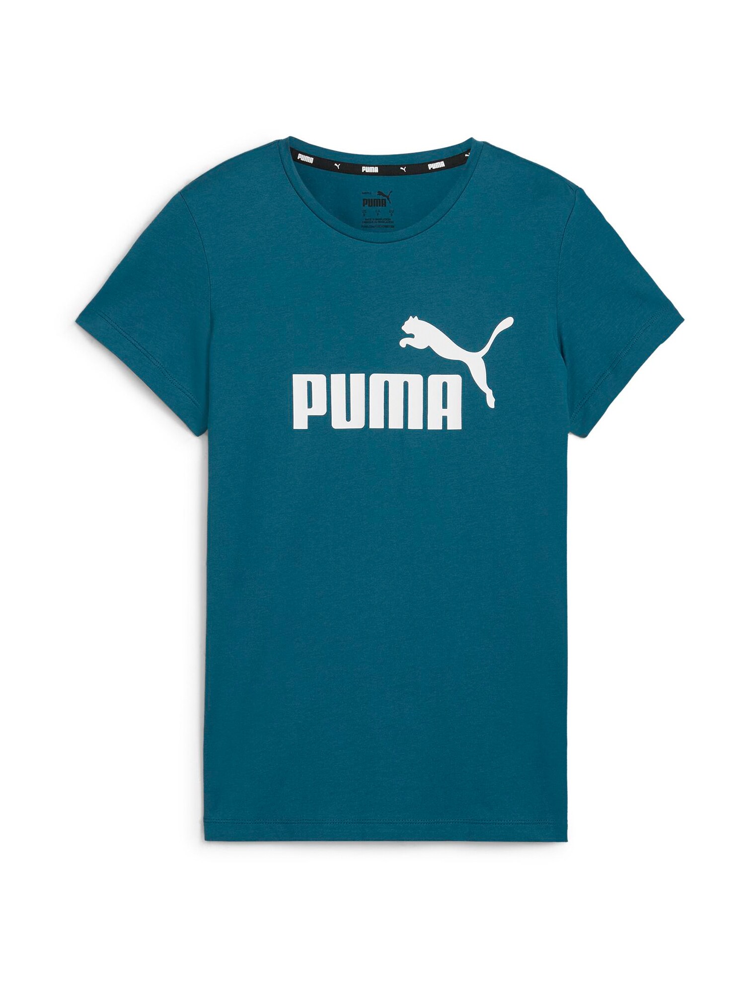 PUMA Funkčné tričko 'Essential'  petrolejová / biela