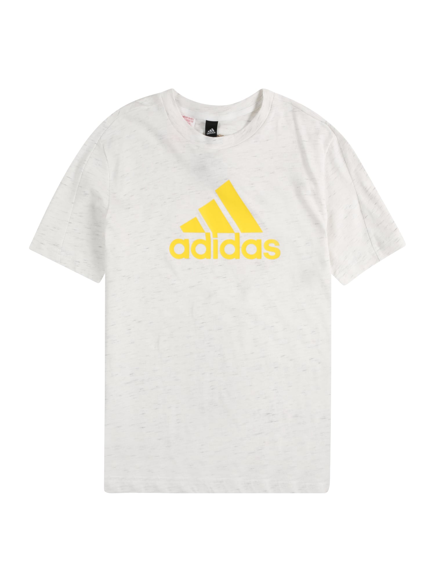 ADIDAS PERFORMANCE Sporta krekls tumši dzeltens / raibi balts