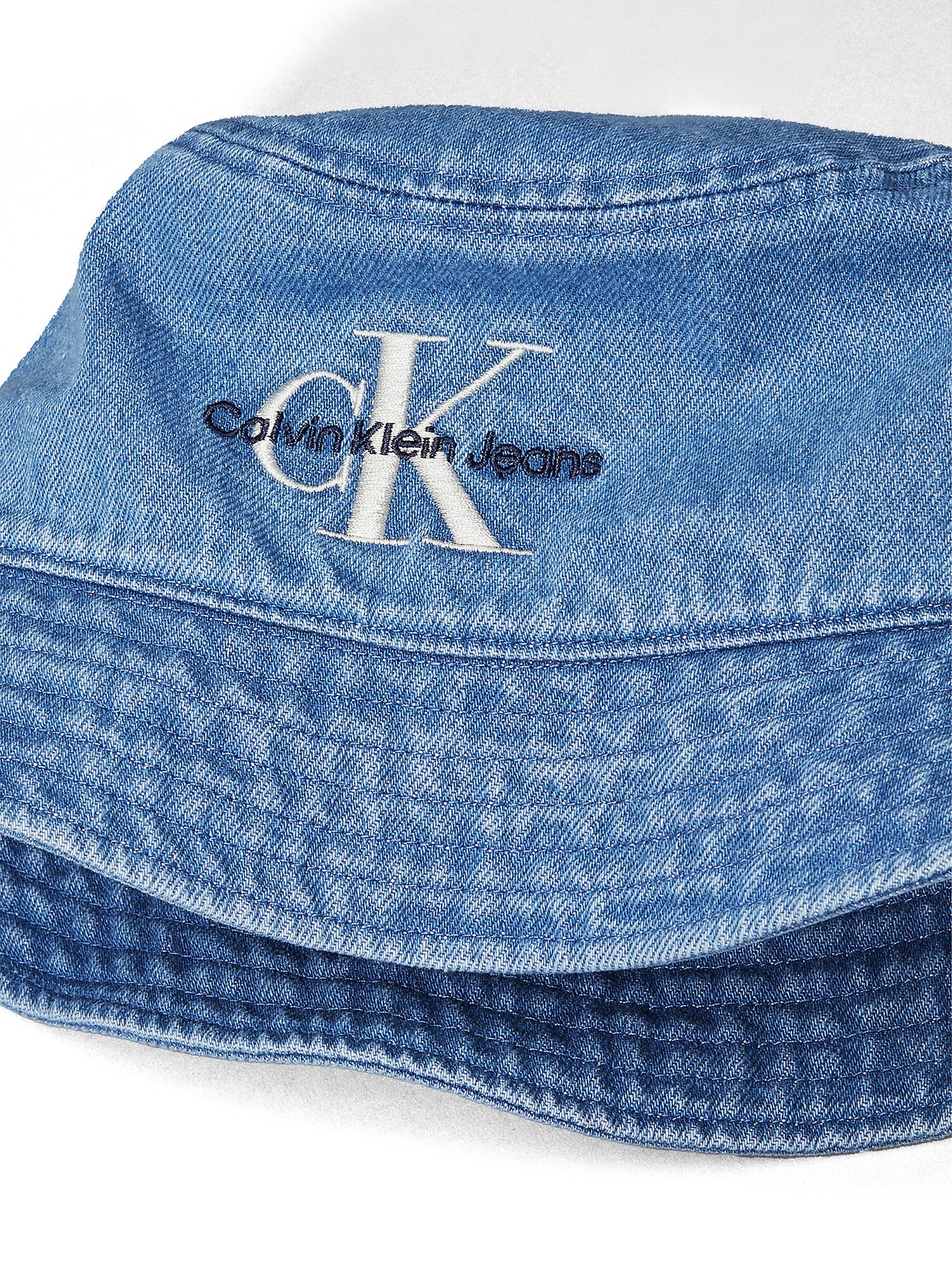 Calvin Klein Jeans Klobúk modrá denim / svetlosivá / čierna (obrázok 3)