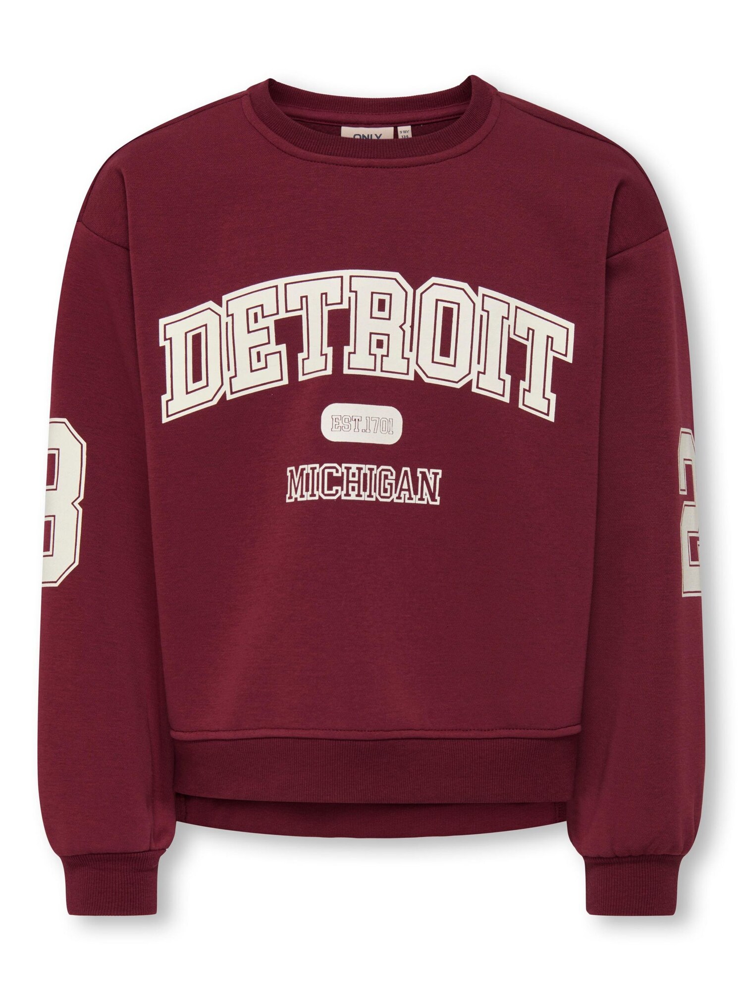 Only Girls Sweatshirt 'KOGVictory' Merlot / Natuurwit