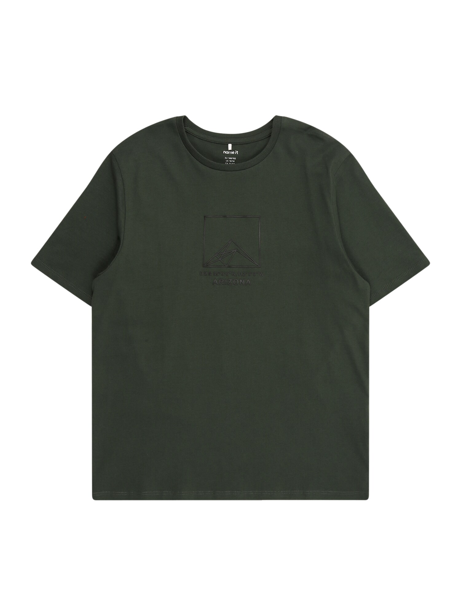 NAME IT Tricou 'NKMNADIR'  maro cămilă / gri / verde mentă / verde pin