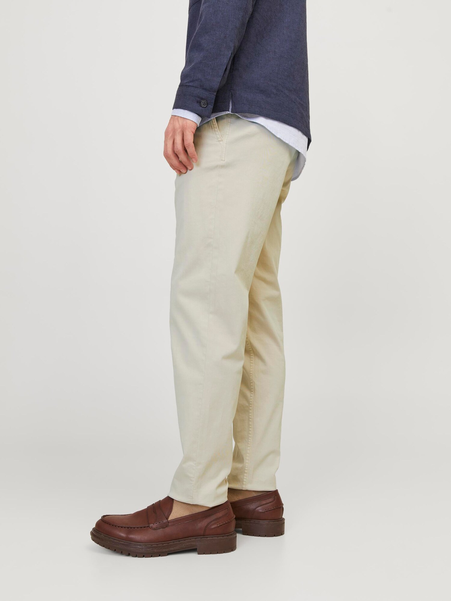 JACK & JONES Chino nohavice 'JPStace JJHarlow' tmelová (obrázok 4)