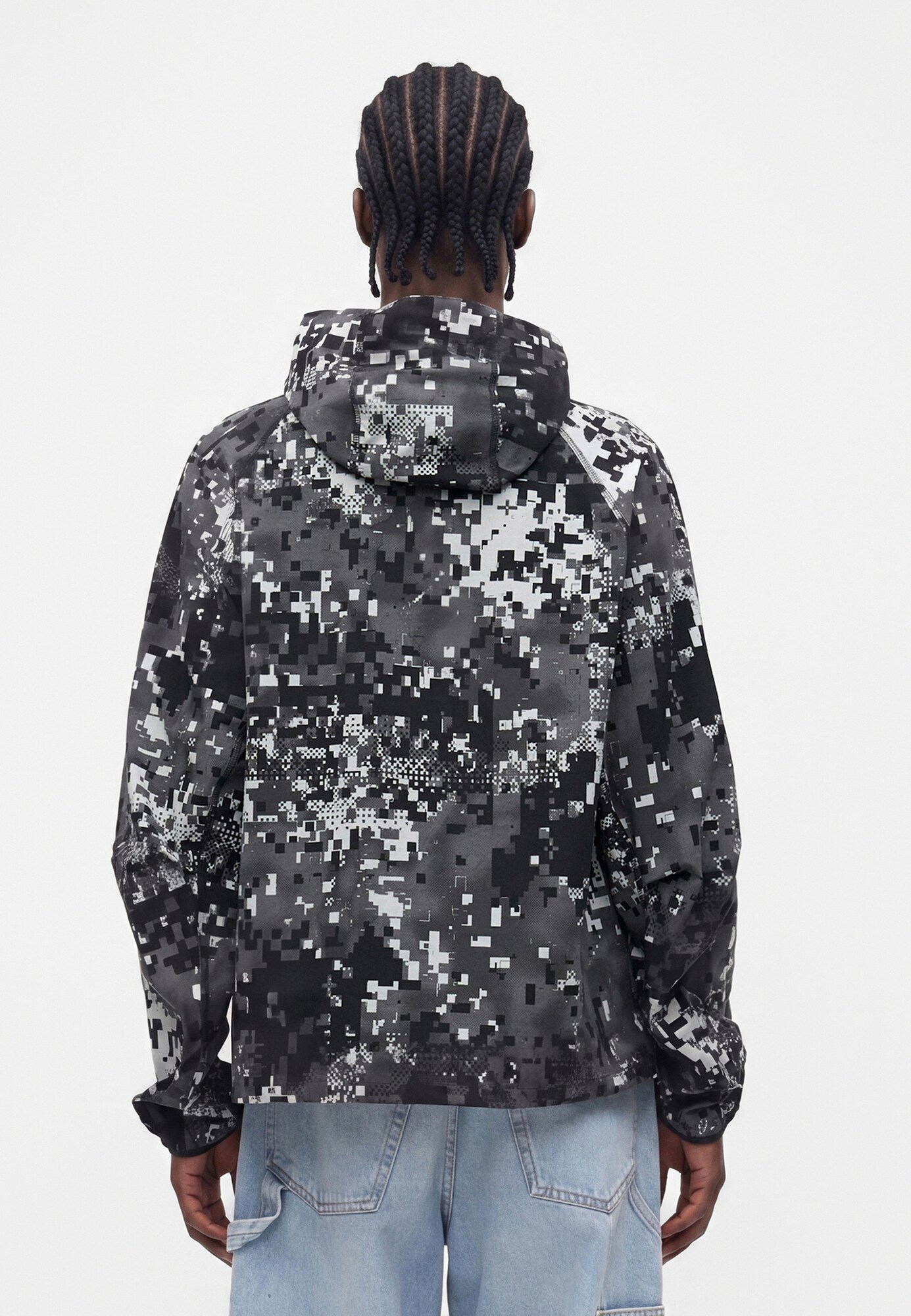 Nike Sportswear Chaqueta funcional  gris / negro / blanco – imagen 4