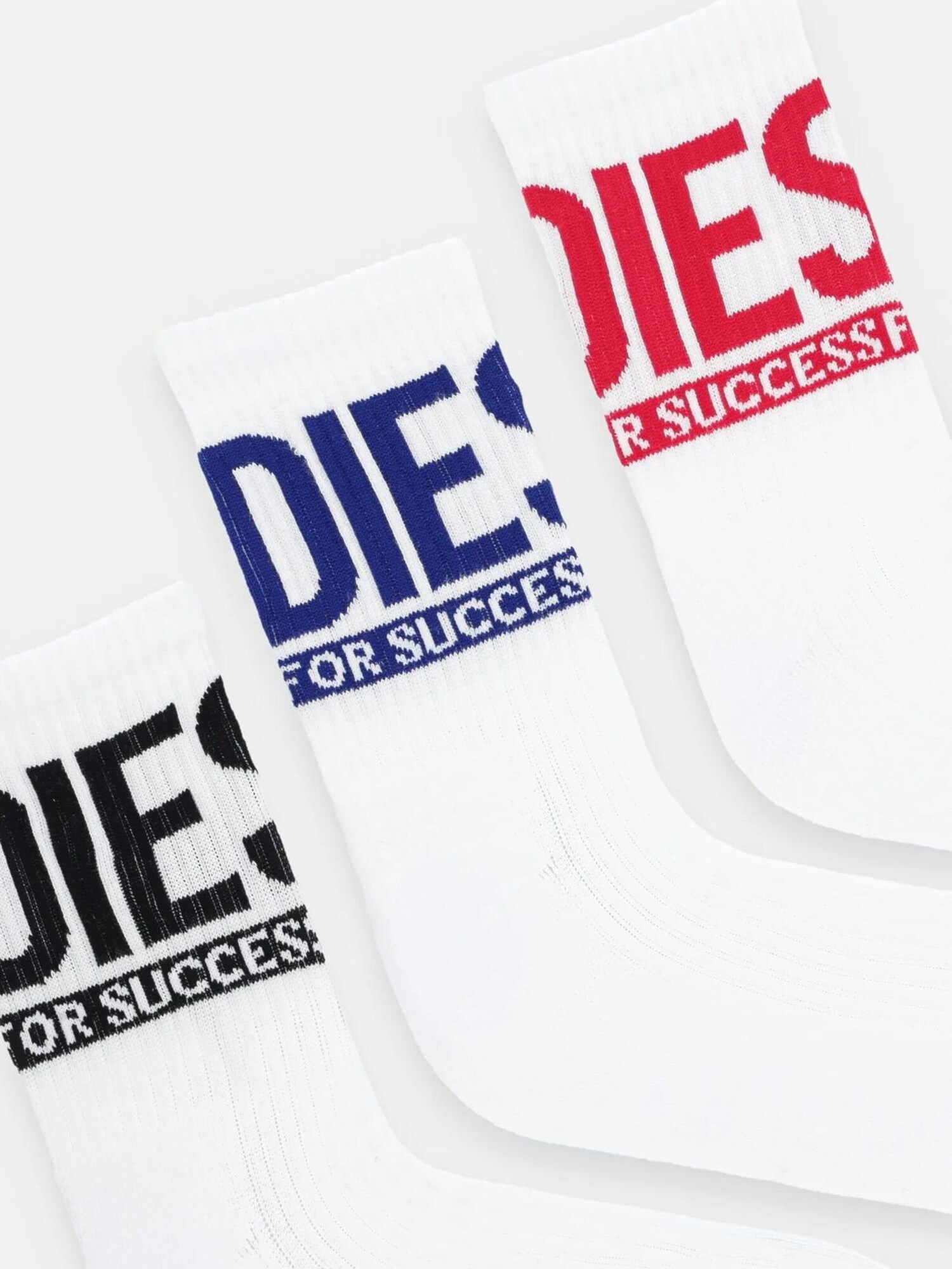 DIESEL Calcetines 'Diesel - Socken - SKM-RAY-3PACK-CUSHIONED (3er Pack)'  blanco – imagen 2