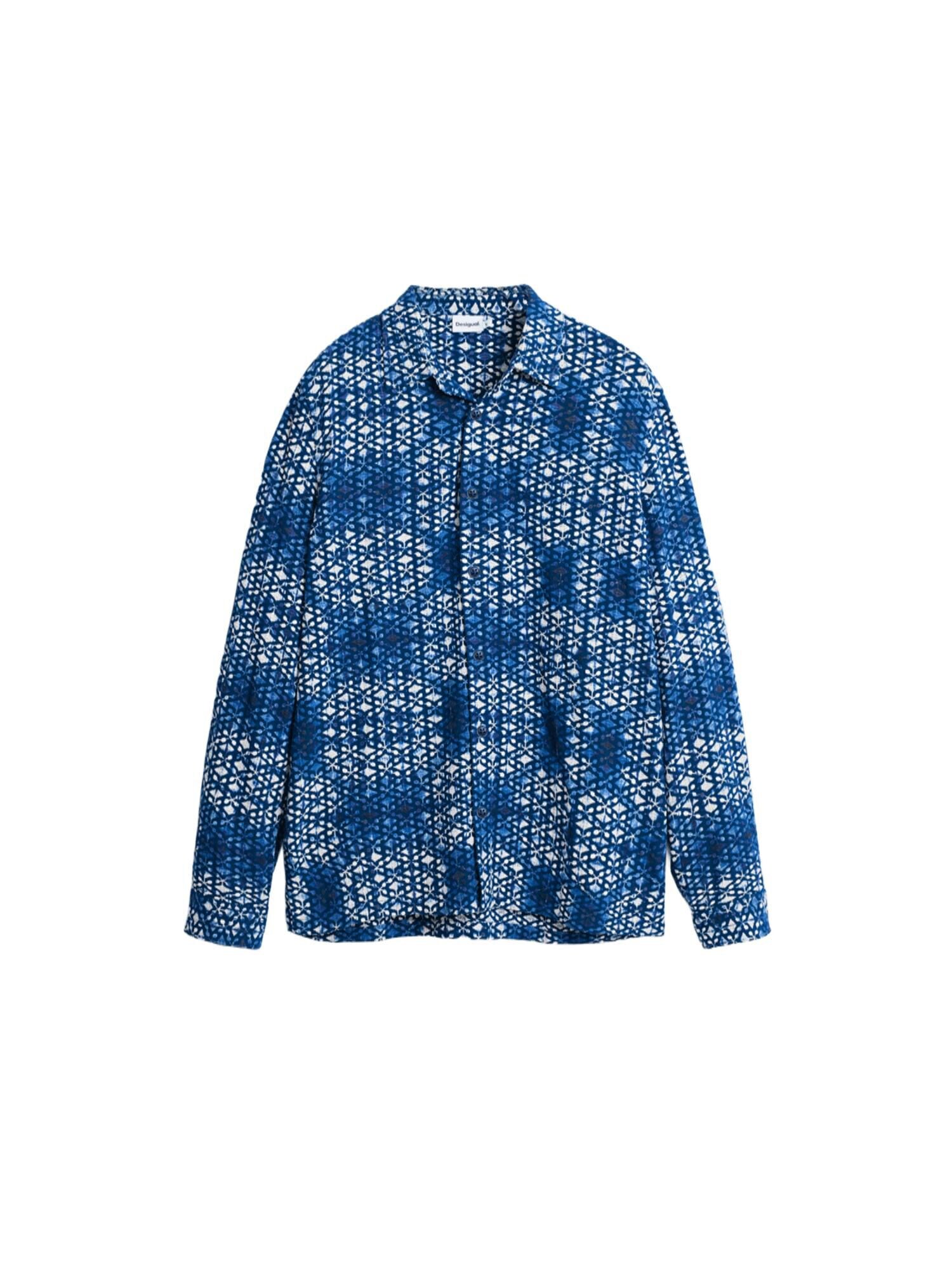 Desigual Cămașă  albastru / albastru închis / alb