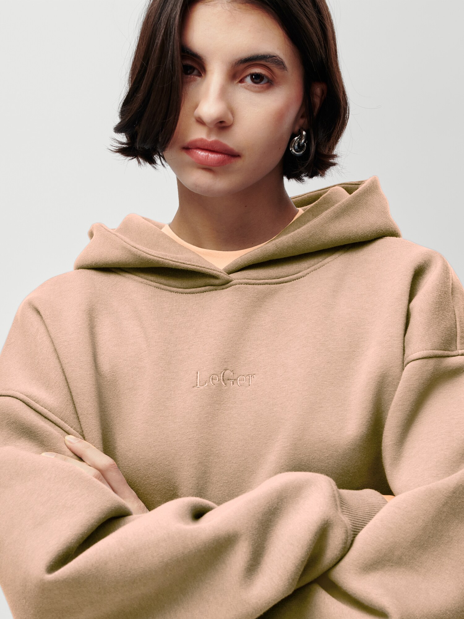 LeGer by Lena Gercke Mikina ' Hoodie' béžová (obrázok 6)